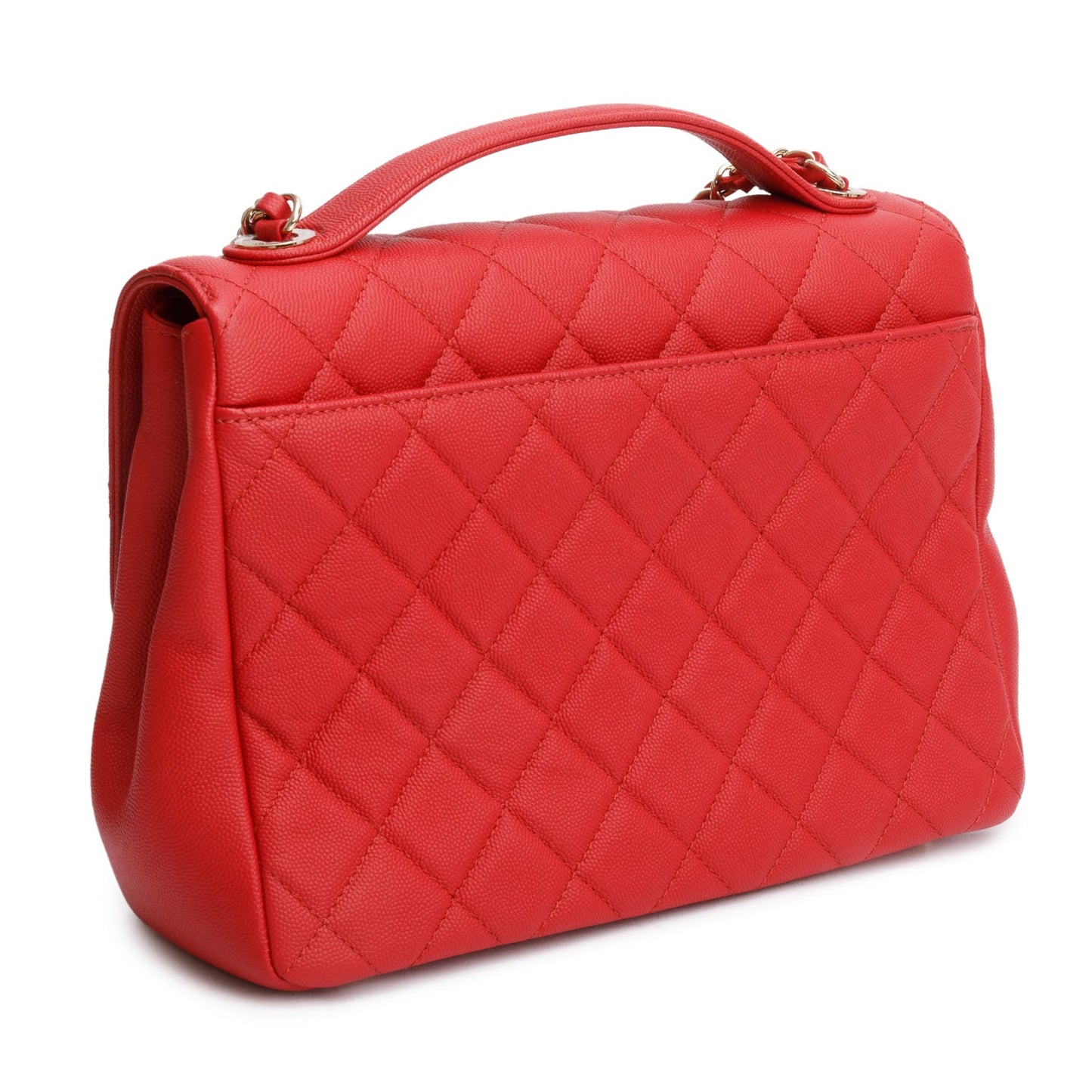 Chanel Red Caviar Leather Large Business Affinity Flap Bag