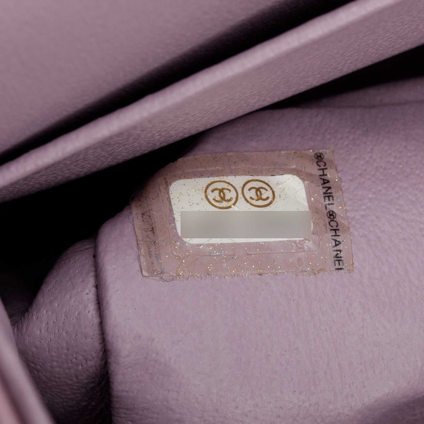 Chanel Purple Quilted Lambskin Leather Classic Medium Double Flap Bag