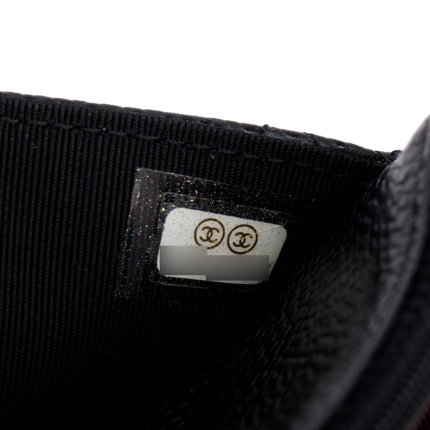 Chanel Black Quilted Caviar Leather Classic Wallet on Chain