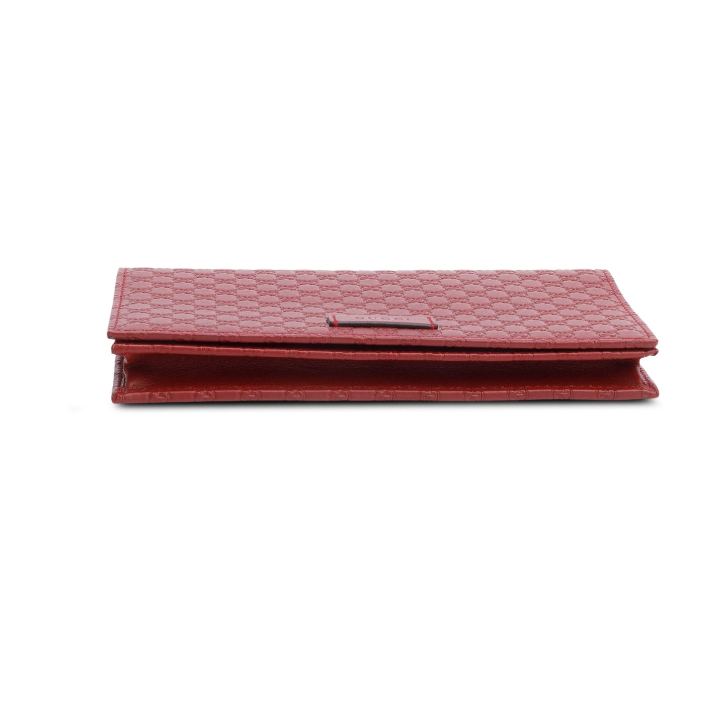 Gucci Red Microguccissima Leather Wallet on Strap
