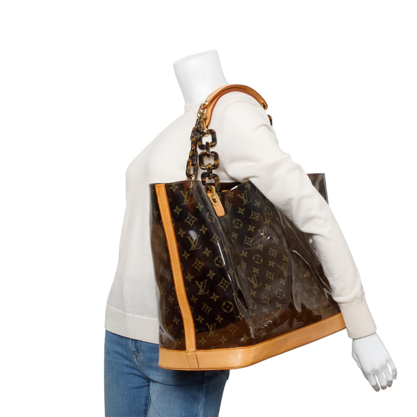 Louis Vuitton Brown Monogram Vinyl Cabas Sac Ambre GM Tote