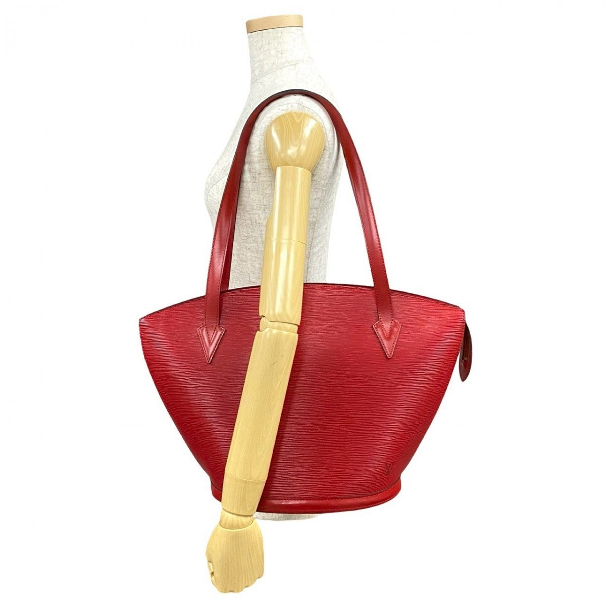 LOUIS VUITTON Tote Bag M52267 Epi Leather Red Epi Sunjack shopping Women