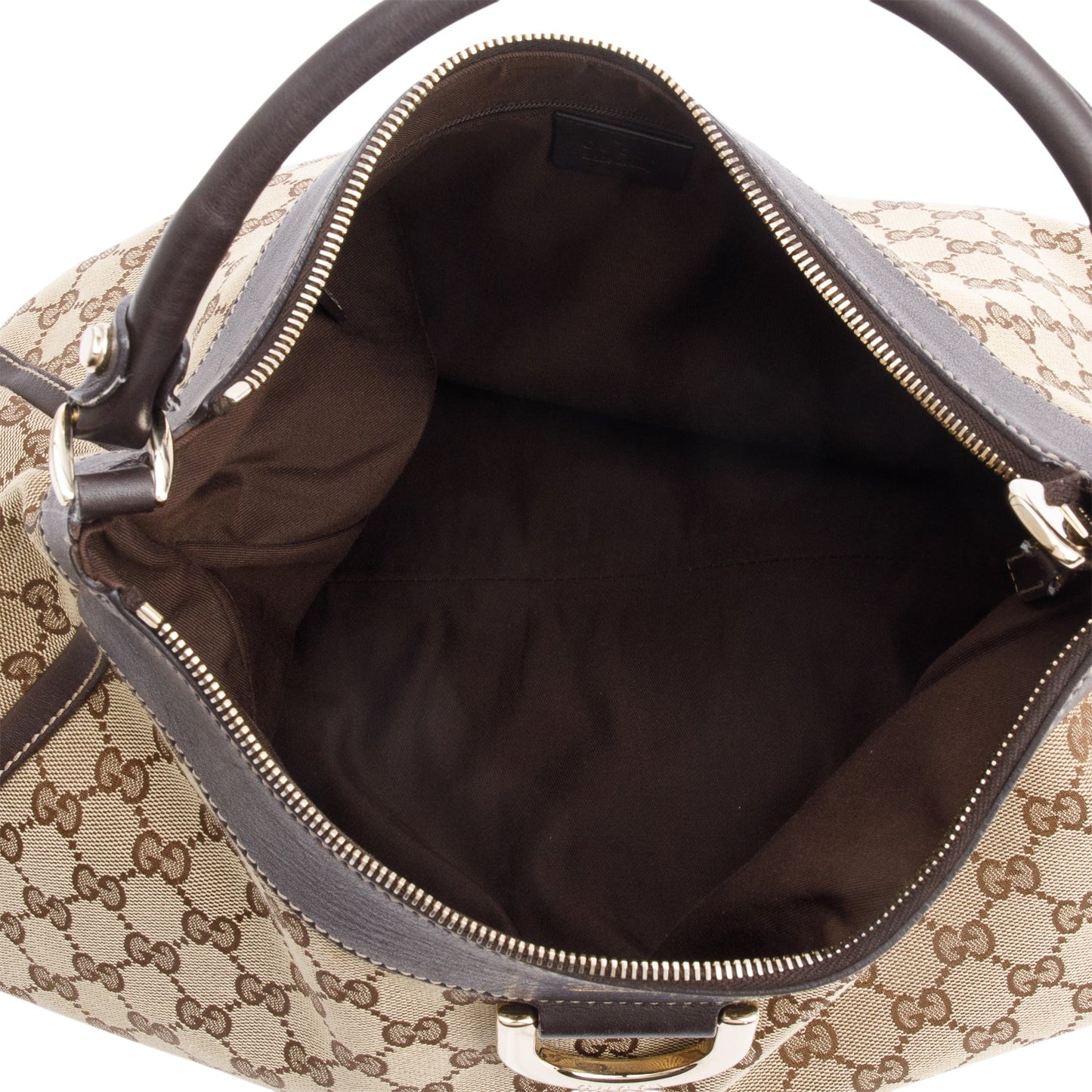 Gucci Monogram Large GG Canvas D-Ring Hobo