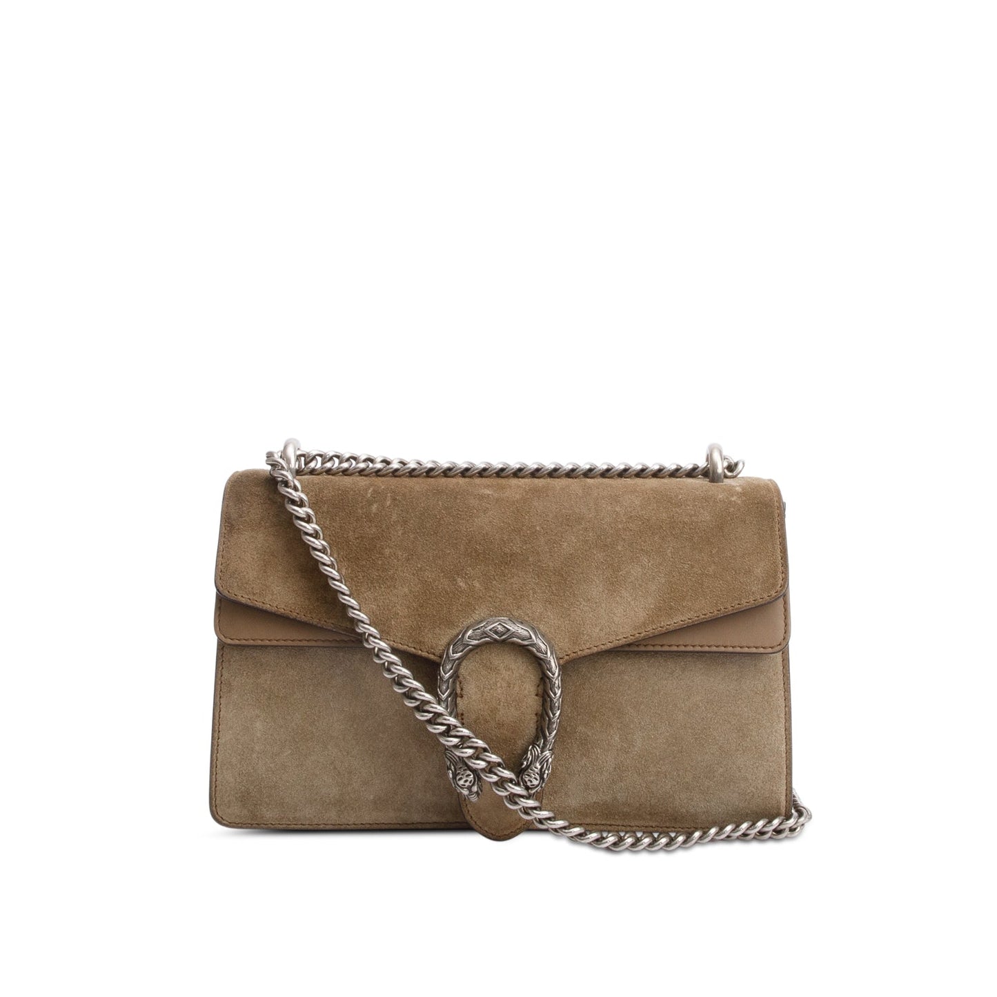 Gucci Beige Suede Small Dionysus Shoulder Bag
