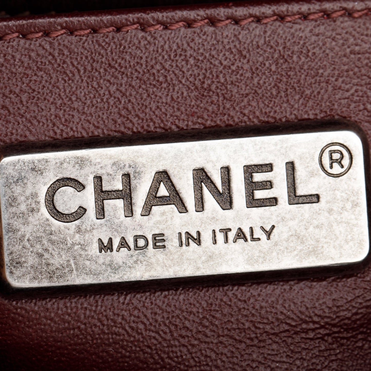Chanel Brown Lambskin Leather Ponyhair Small Boy Bag