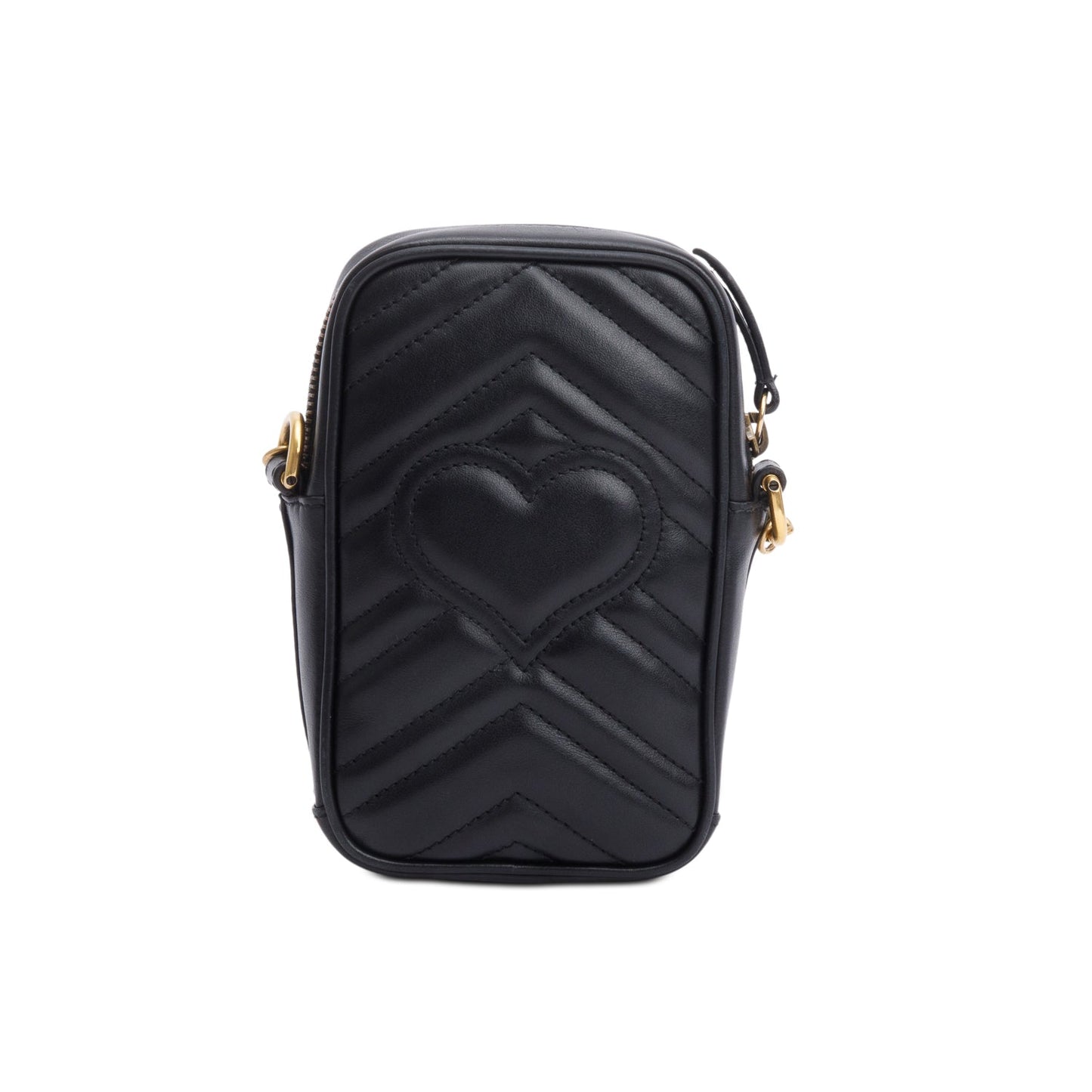 Gucci Black GG Marmont Matelasse Leather Mini Bag