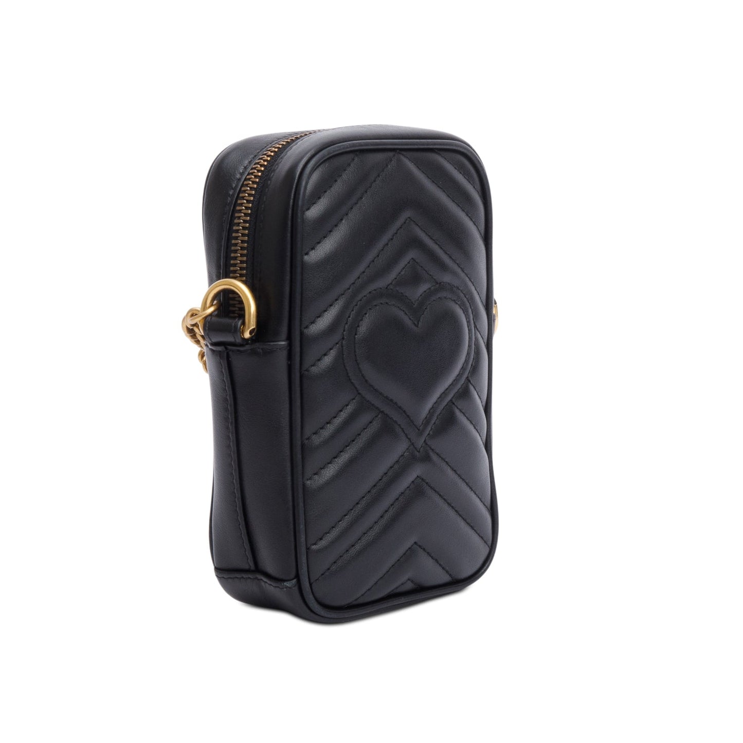 Gucci Black GG Marmont Matelasse Leather Mini Bag
