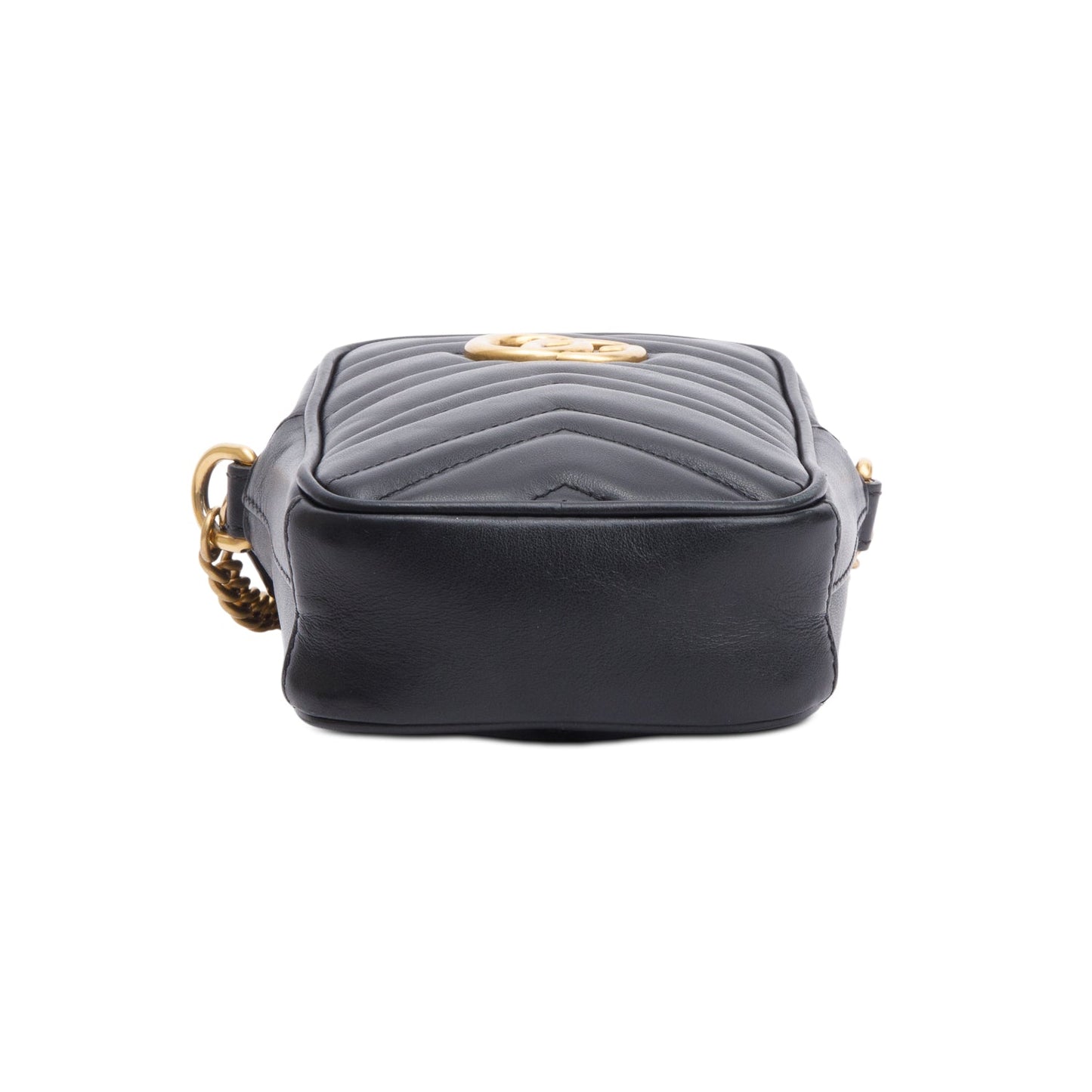 Gucci Black GG Marmont Matelasse Leather Mini Bag