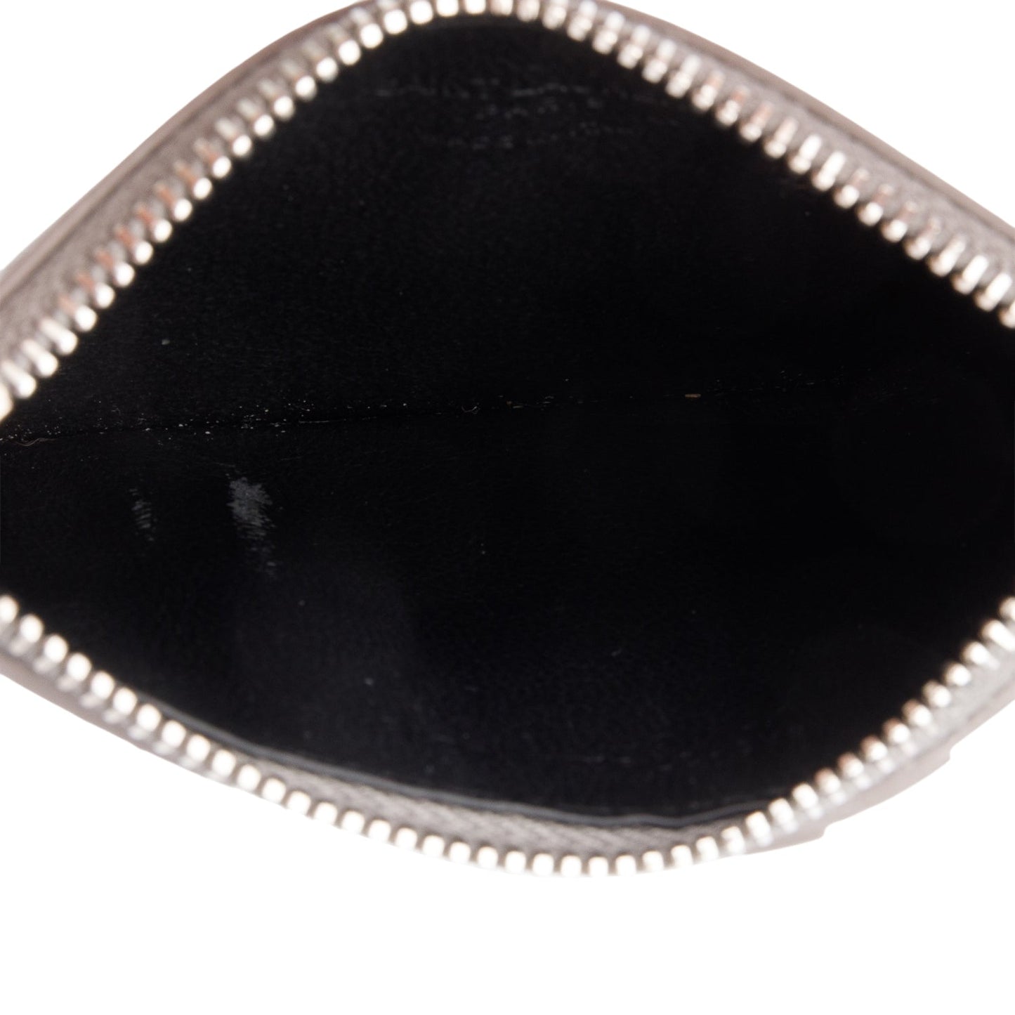 Saint Laurent Grey Grain De Poudre Paris Fragments Zipped Card Case