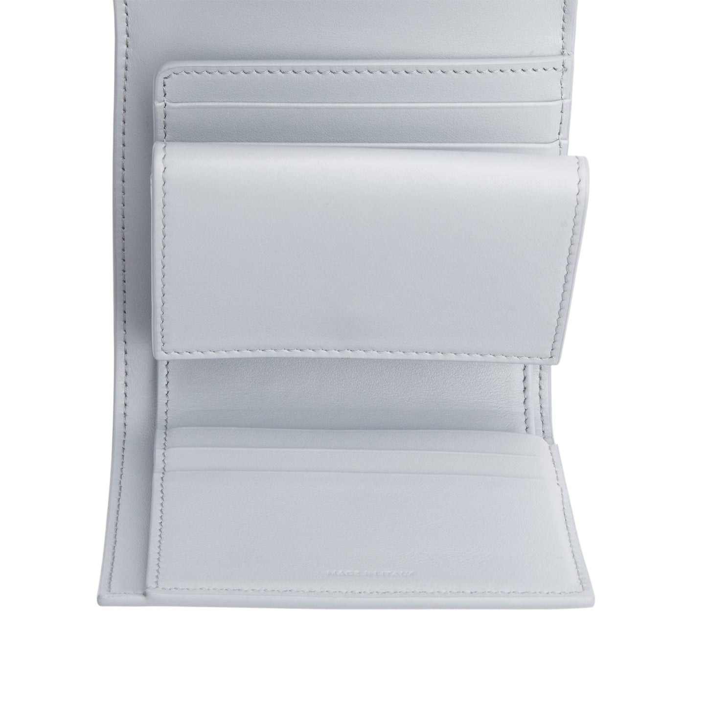 Celine 2023 Blue Leather Small Flap Triomphe Wallet