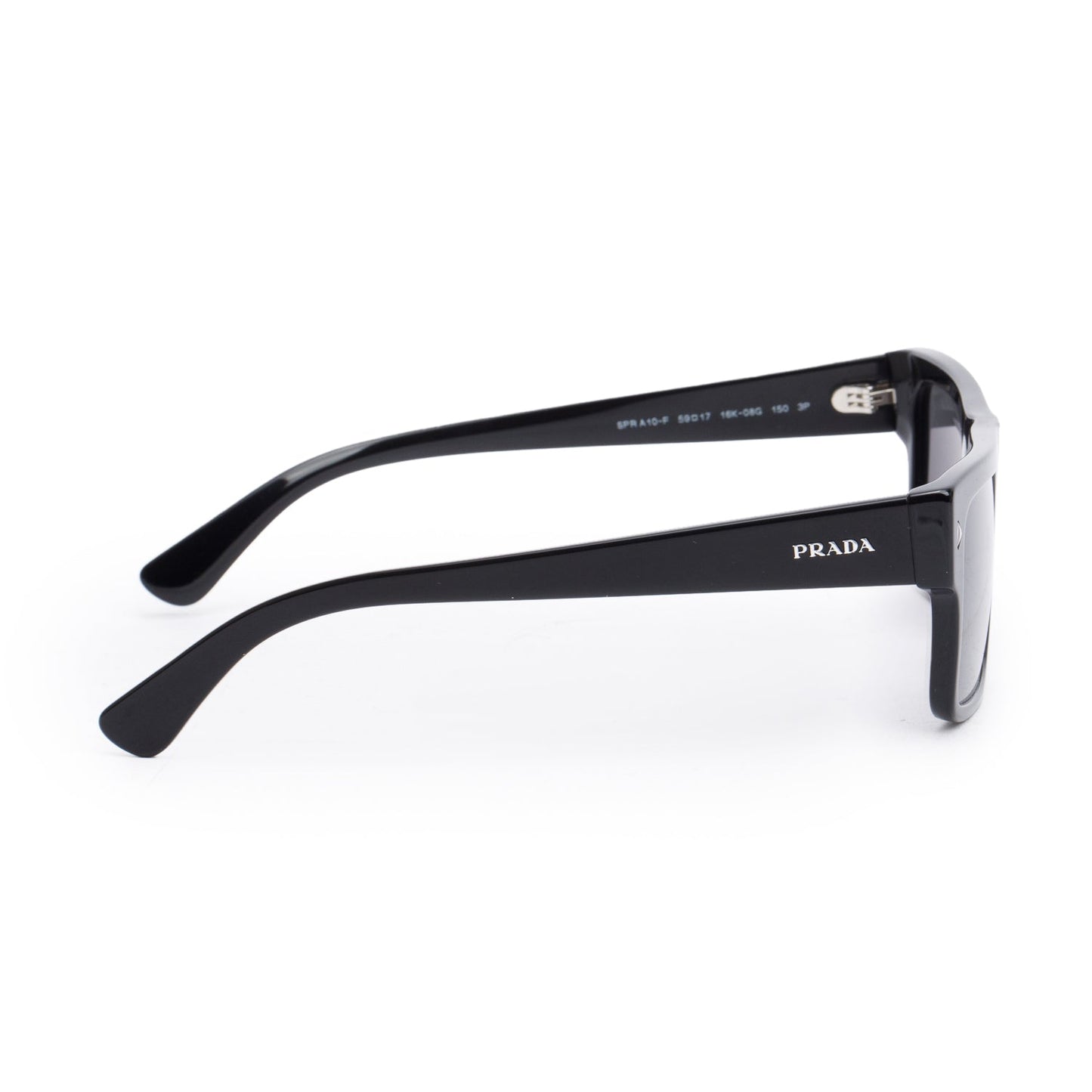 Prada SPR A10-F Black Acetate Square Sunglasses
