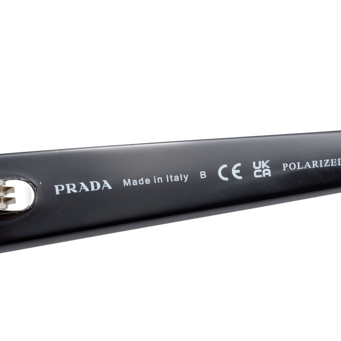 Prada SPR A10-F Black Acetate Square Sunglasses
