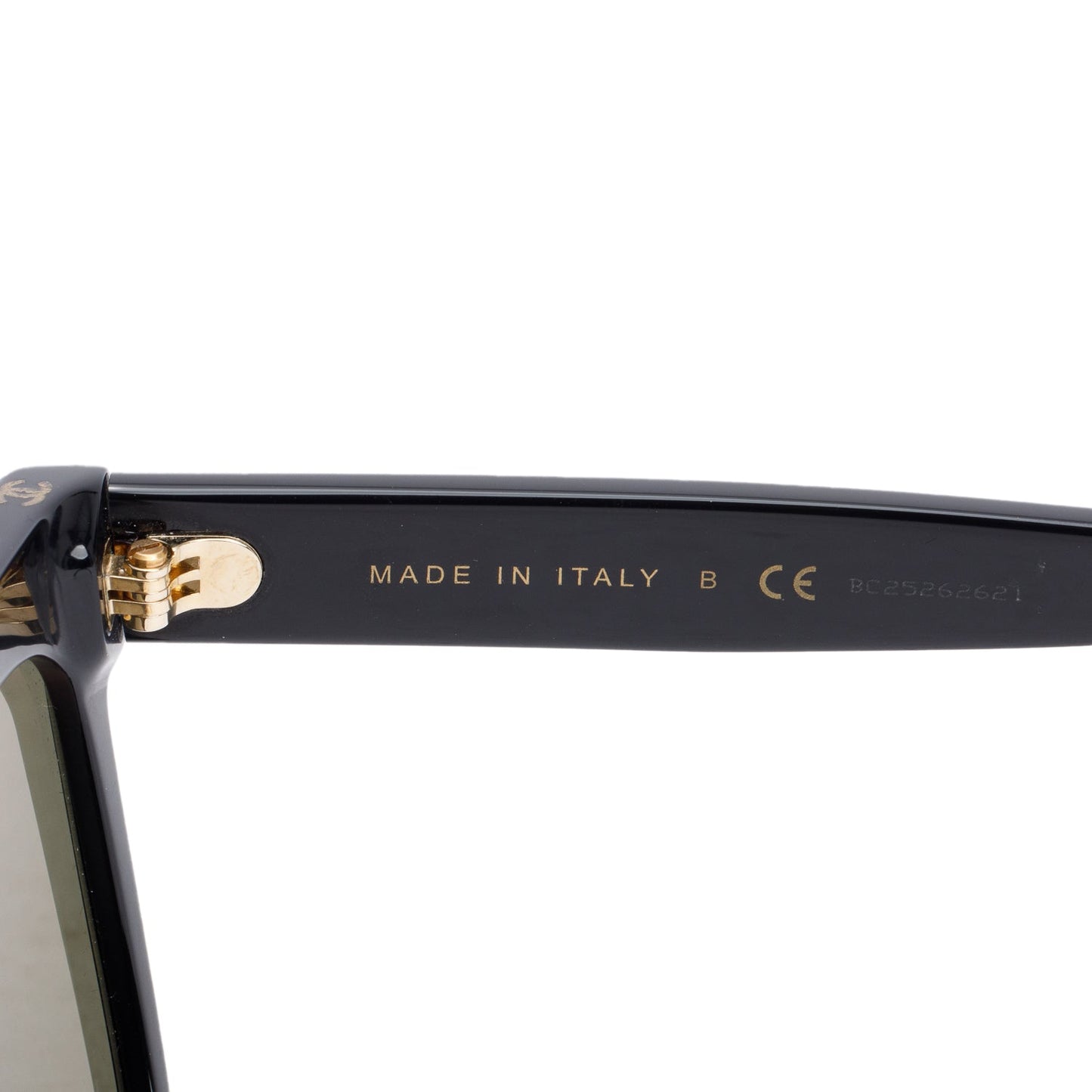 Chanel 5418-A Black Acetate CC Logo Shield Sunglasses