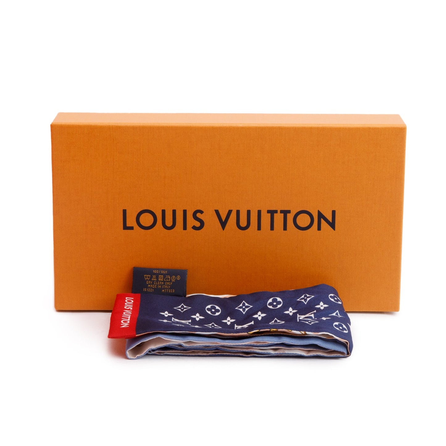 Louis Vuitton 2021 Blue/Multicolor Monogram 'All That Straps' Silk Bandeau
