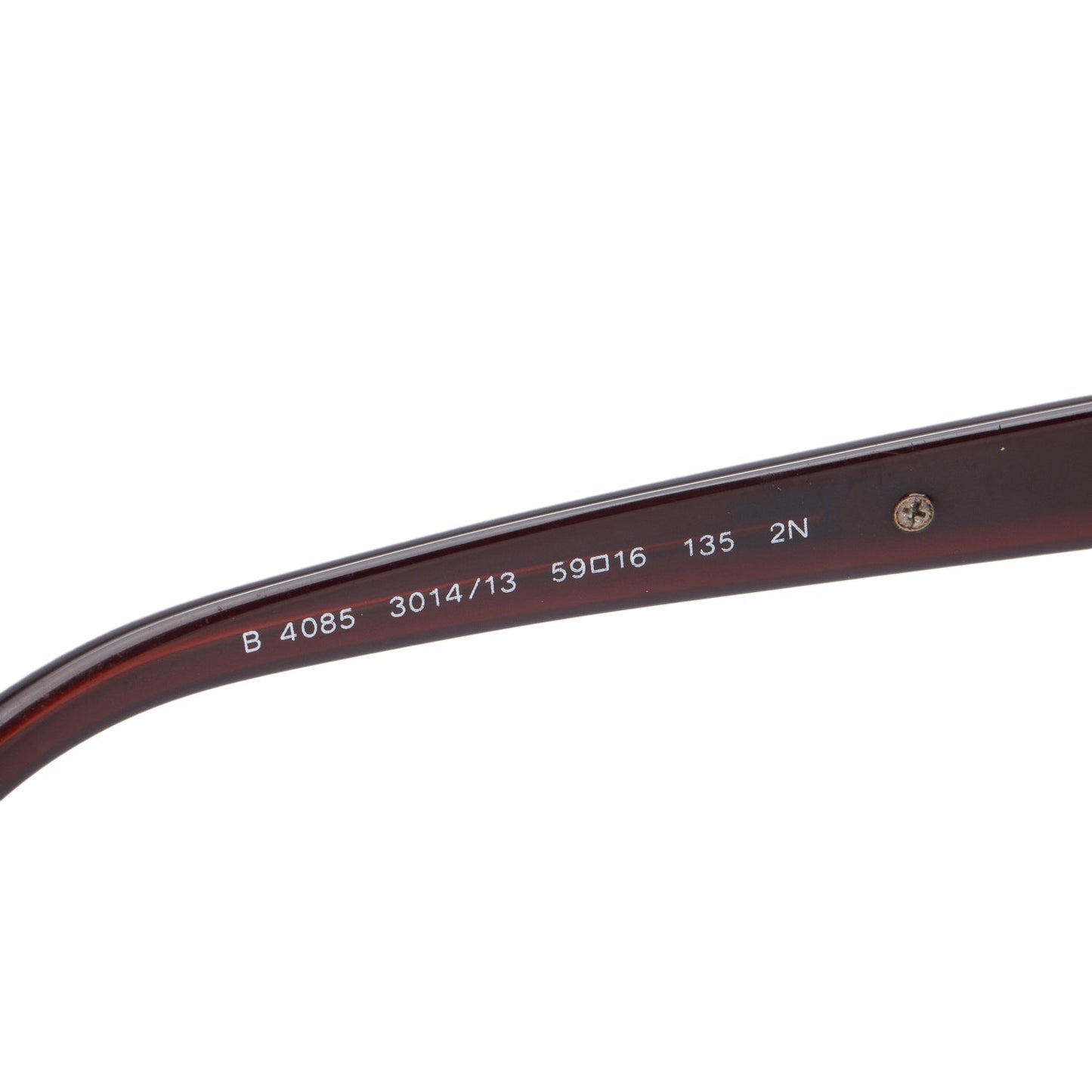 Burberry B 4085 Brown Acetate Metal Check Trim Square Sunglasses