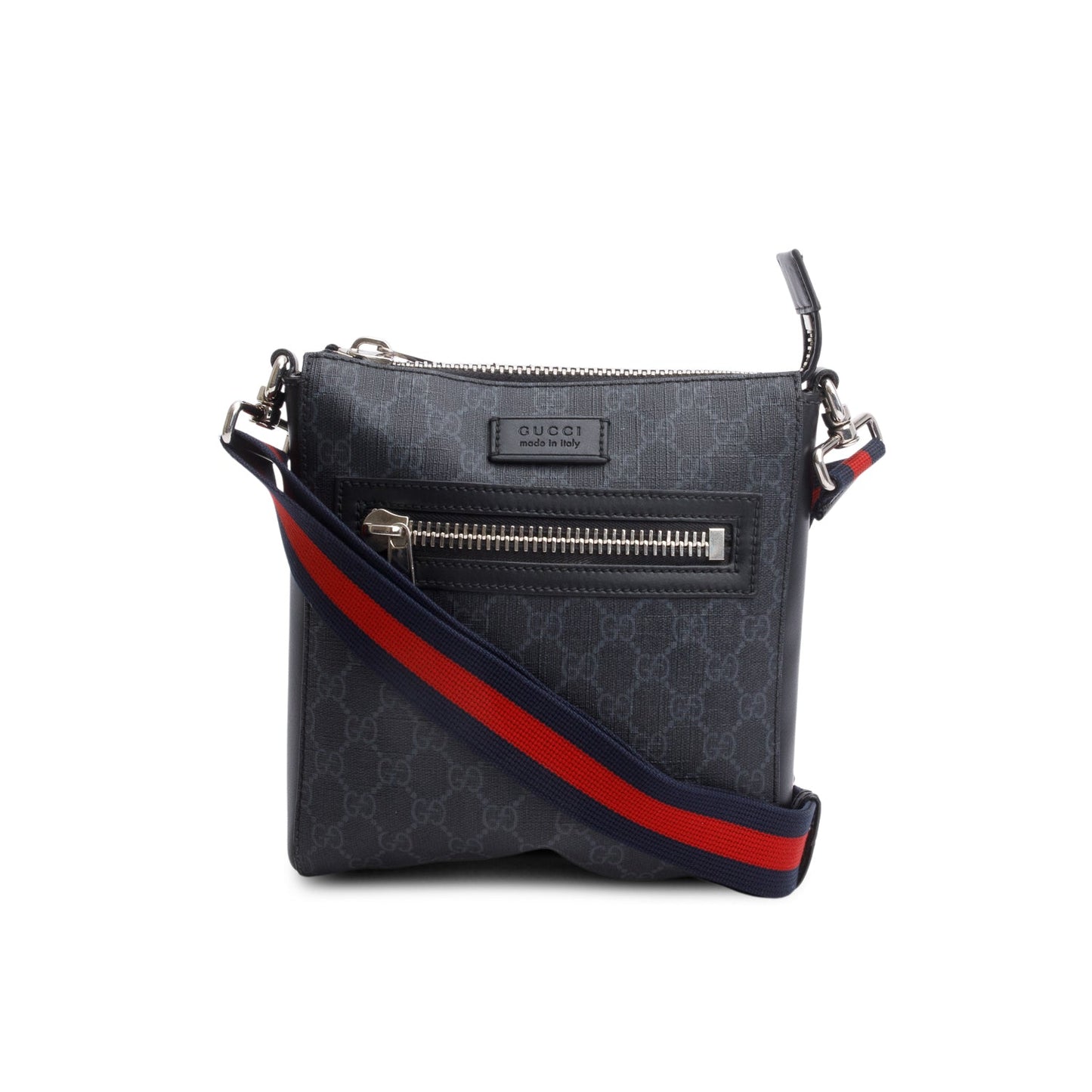 Gucci Black GG Supreme Small Messenger Bag