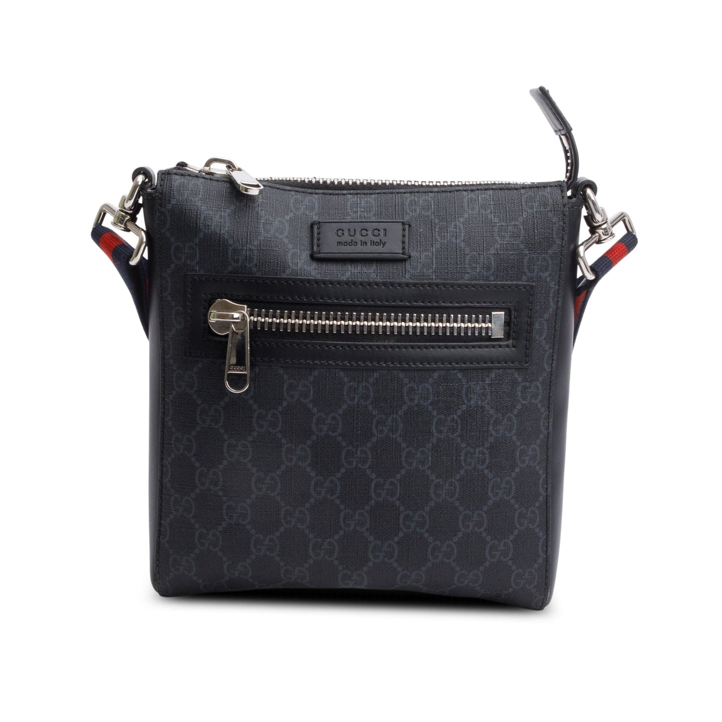 Gucci Black GG Supreme Small Messenger Bag