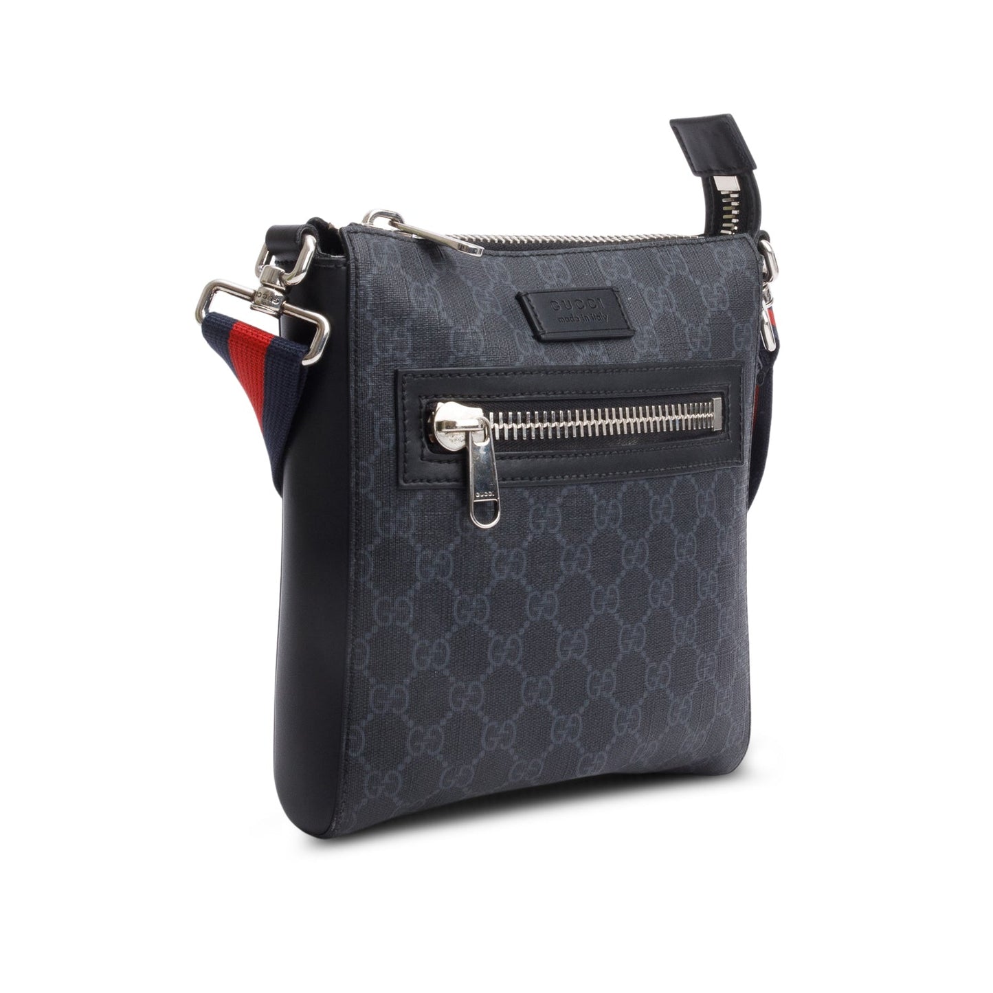 Gucci Black GG Supreme Small Messenger Bag