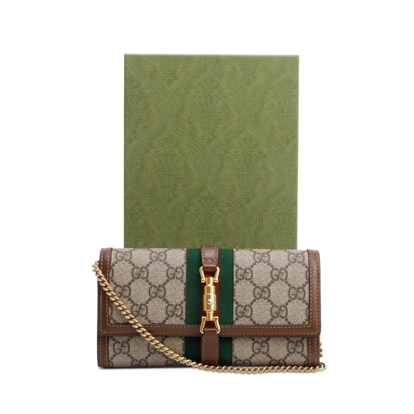 Gucci GG Supreme Web Jackie 1961 Wallet on Chain