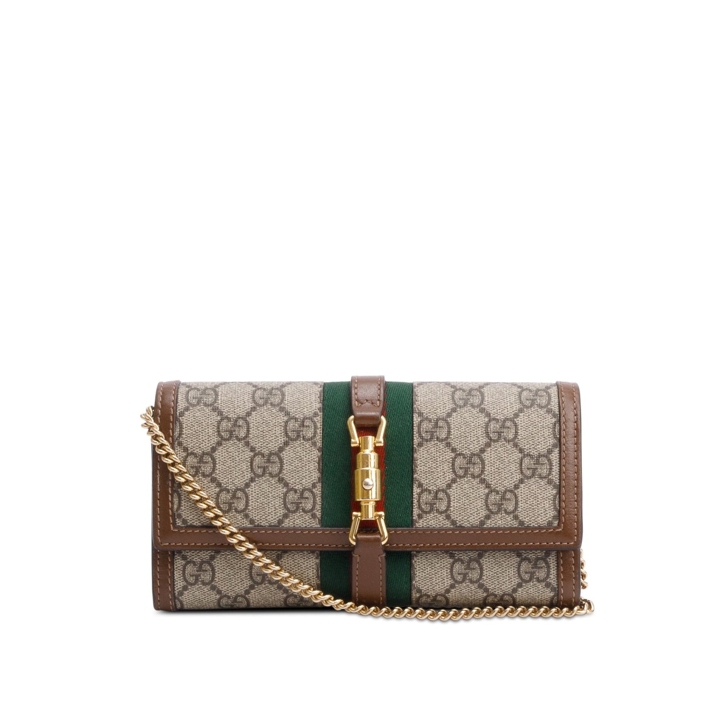 Gucci GG Supreme Web Jackie 1961 Wallet on Chain