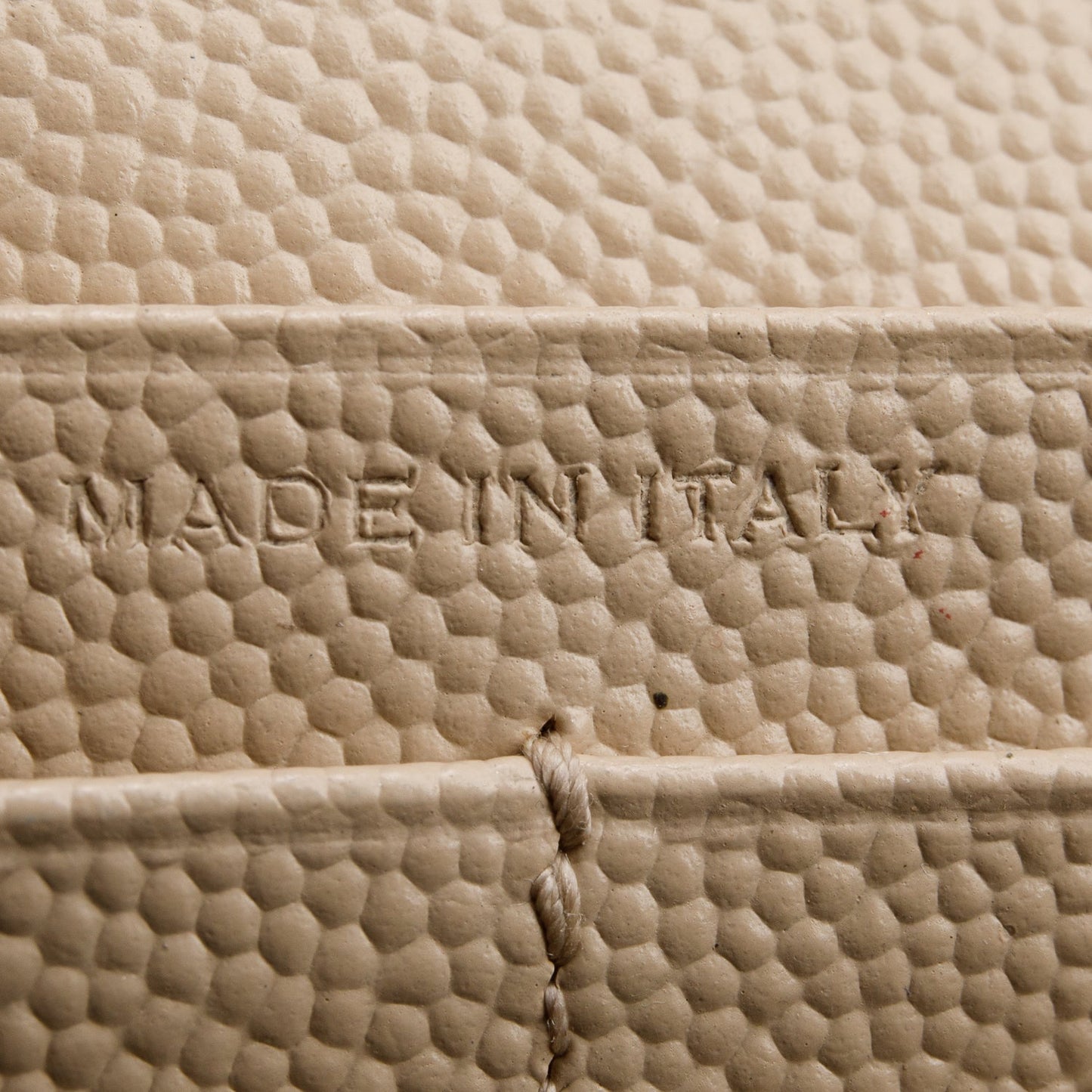 Saint Laurent Neutral Grain De Poudre Leather Cassandre Envelope Chain Wallet