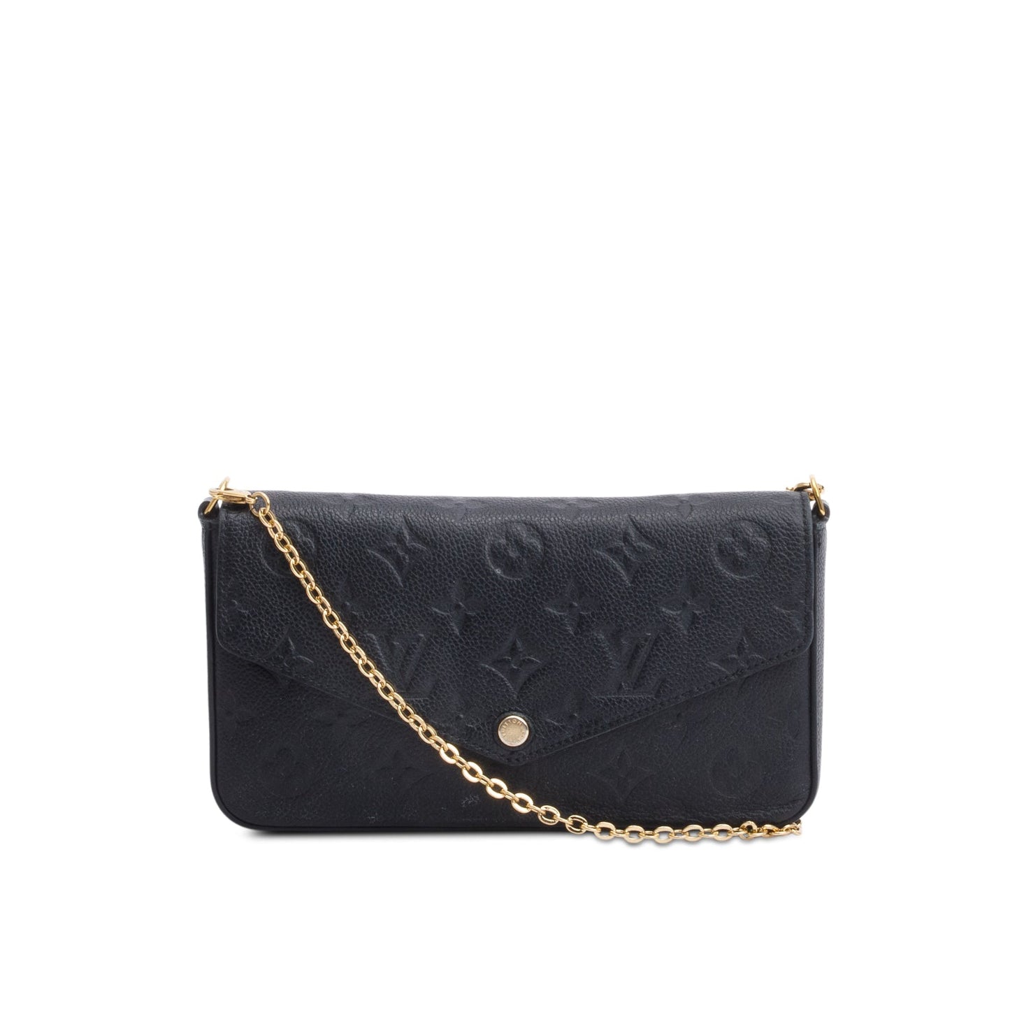 Louis Vuitton Black Monogram Empreinte Leather Felicie Pochette