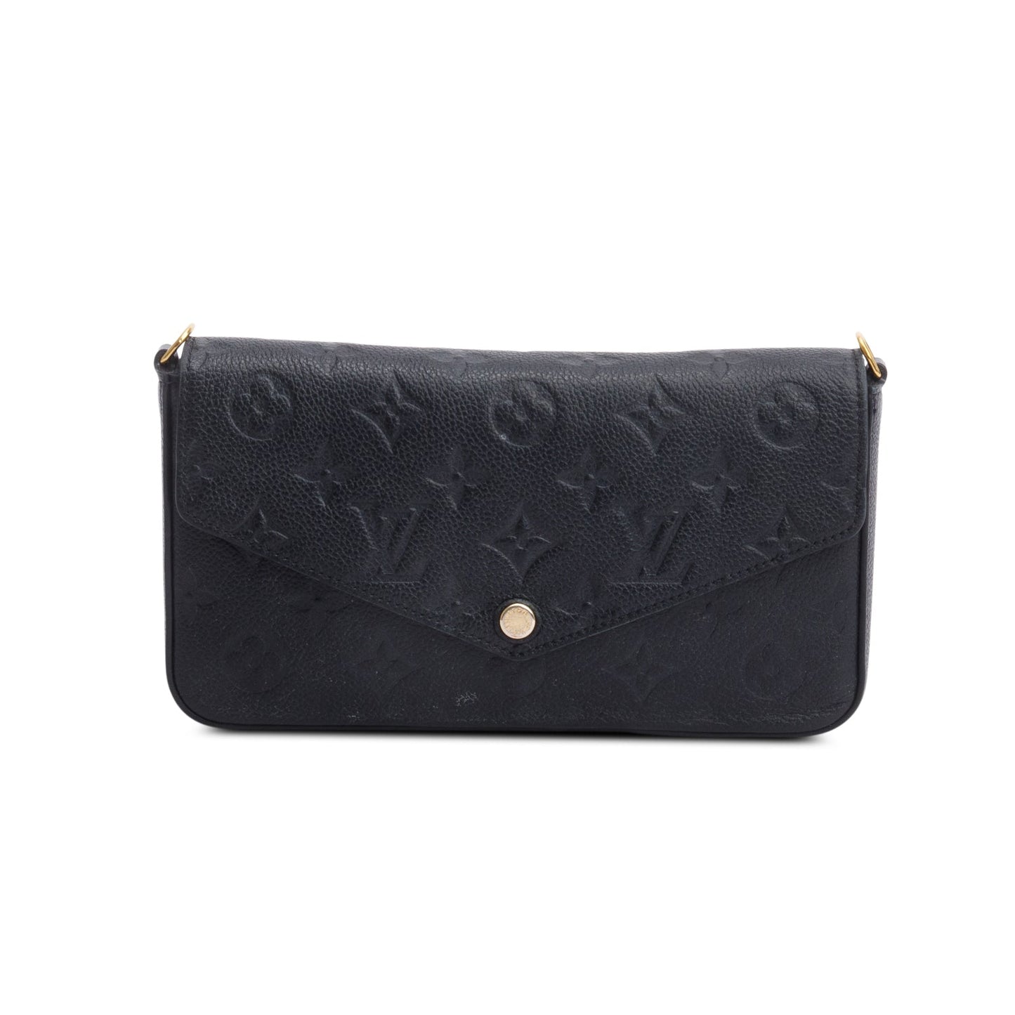 Louis Vuitton Black Monogram Empreinte Leather Felicie Pochette