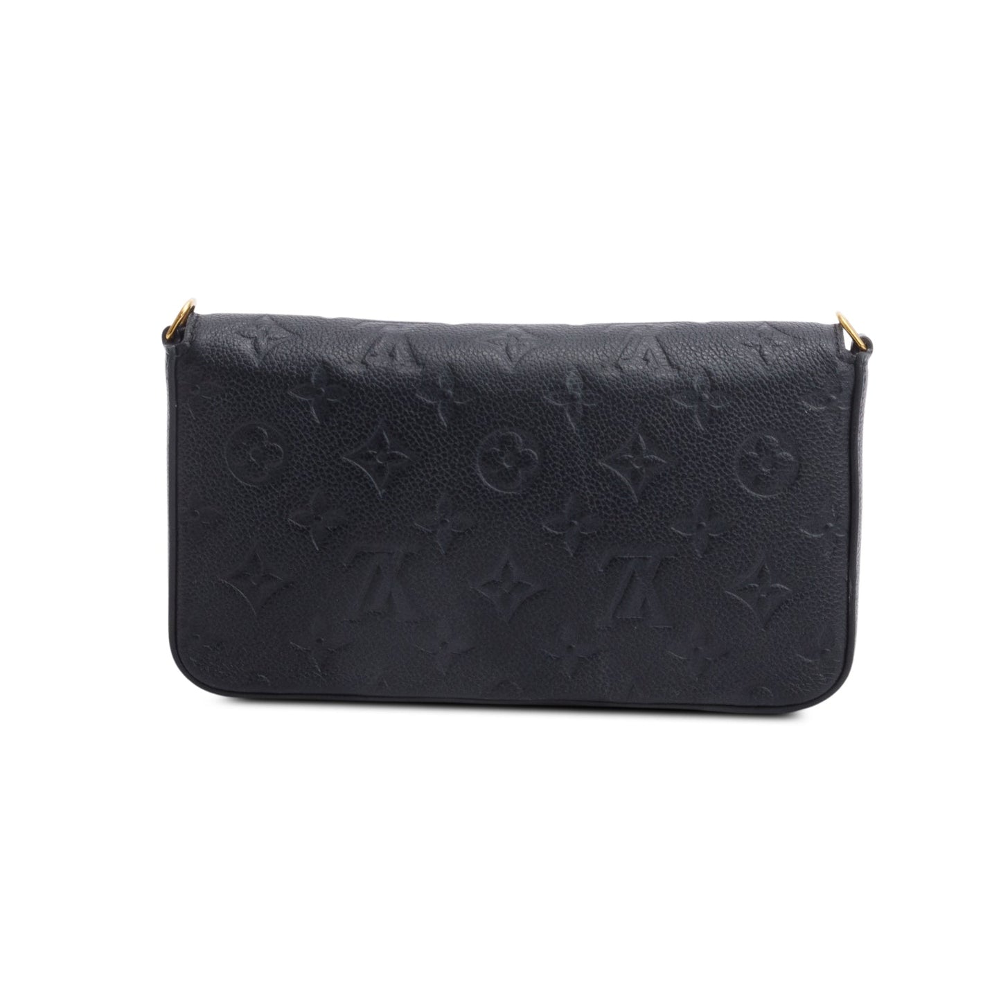 Louis Vuitton Black Monogram Empreinte Leather Felicie Pochette