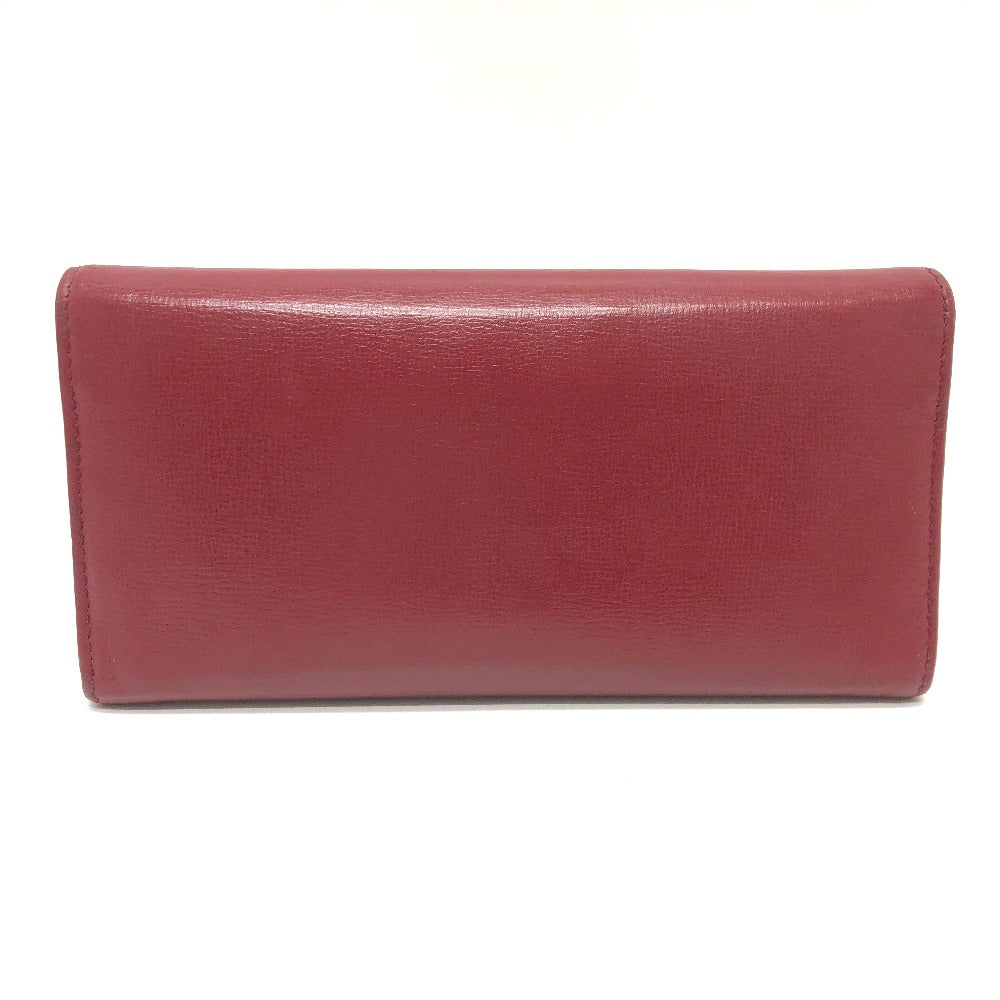 GUCCI Folded wallet 598531 leather Red Marina Interlocking G Women