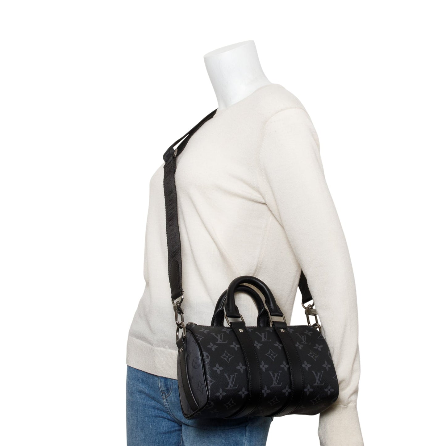 Louis Vuitton Monogram Eclipse Speedy Bandouliere 25