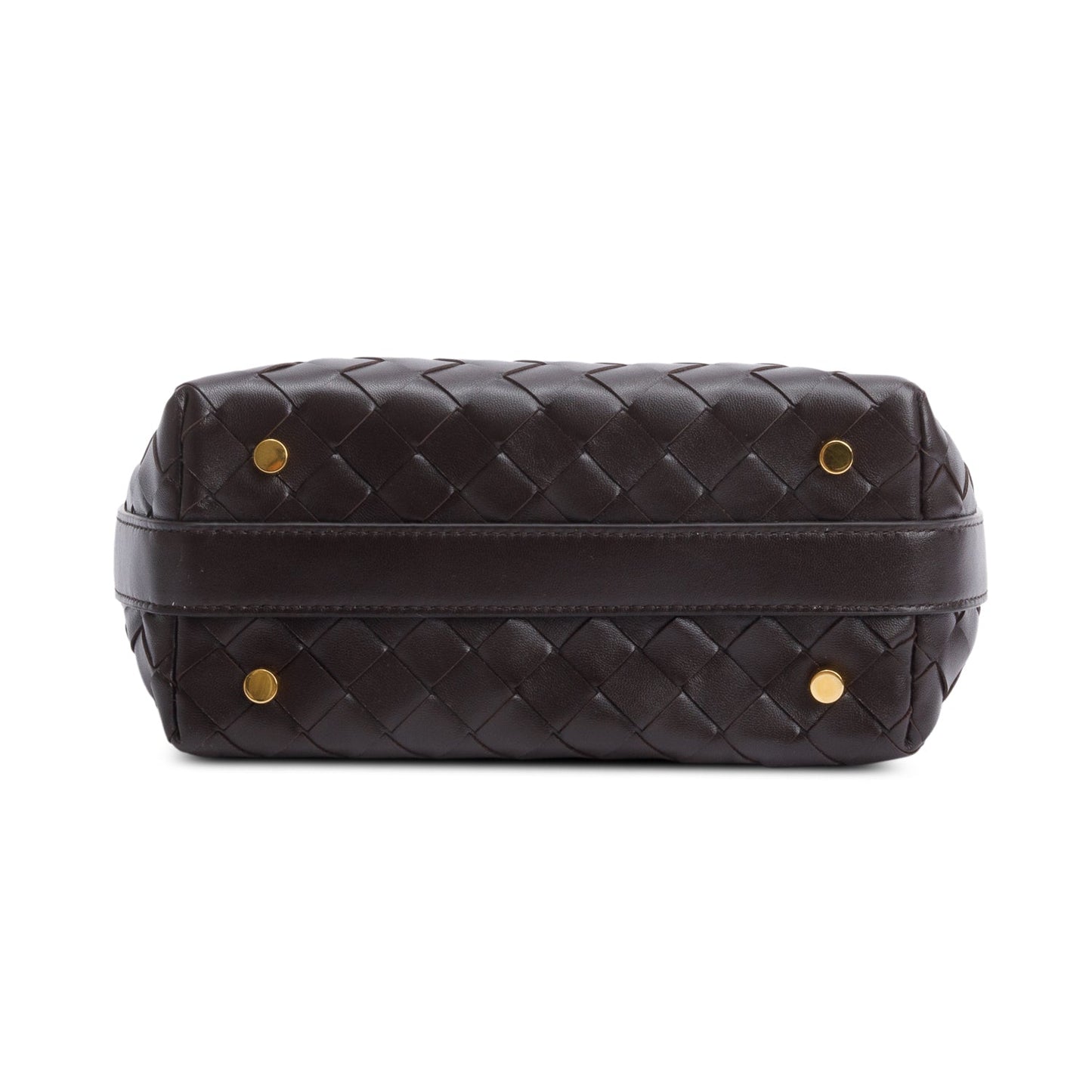Bottega Veneta Brown Intrecciato Leather Mini Wallace Bag