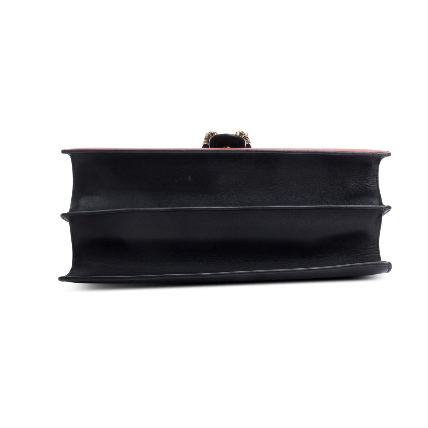 Gucci Black/Red/Green Web Calfskin Leather Large Dionysus Bamboo Top Handle Bag