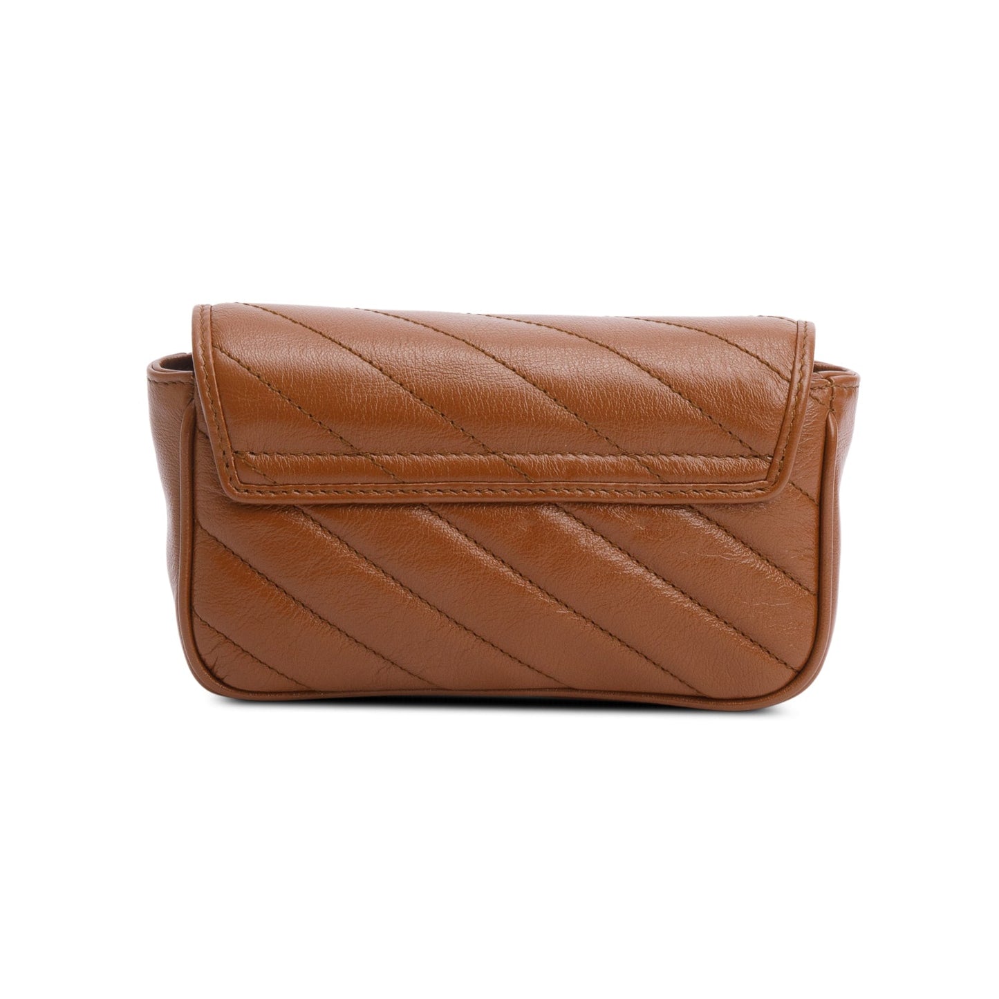 Gucci Brown GG Marmont Matelasse Leather Super Mini Bag