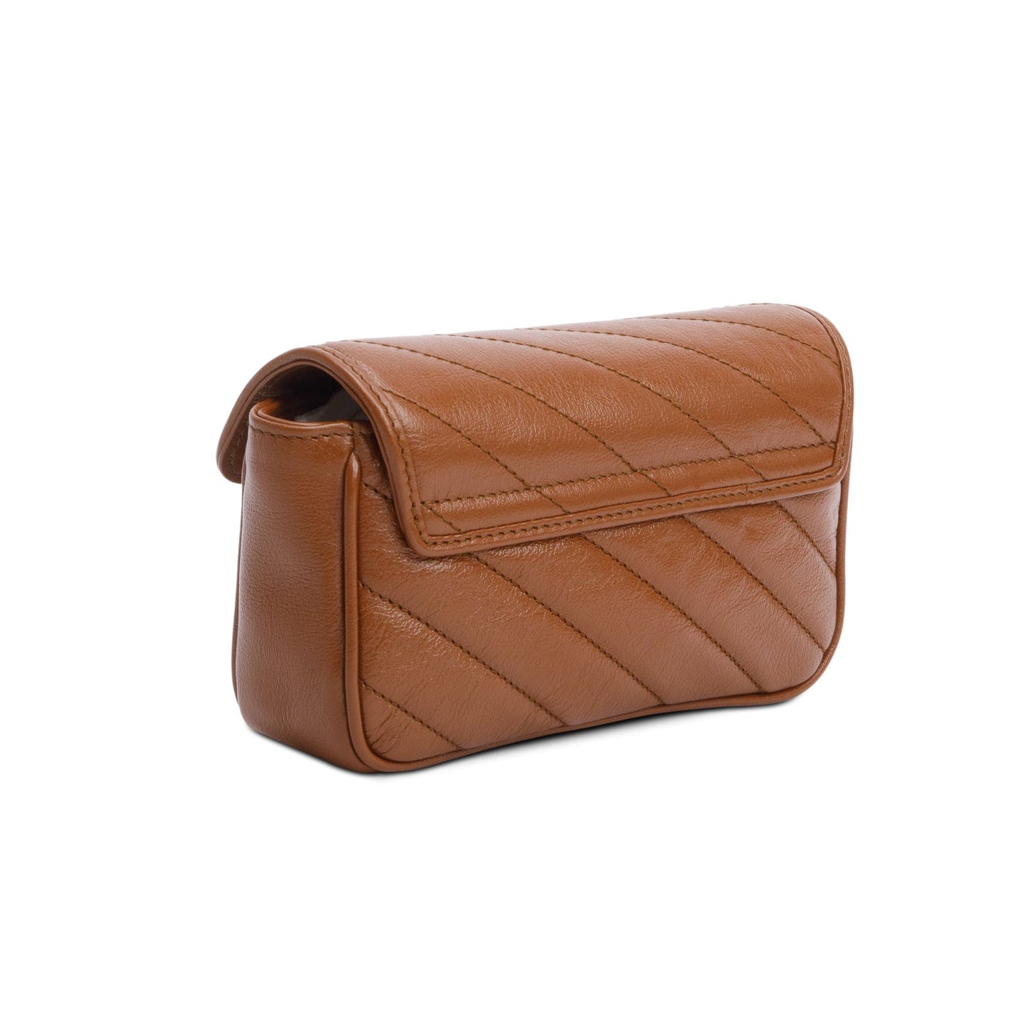 Gucci Brown GG Marmont Matelasse Leather Super Mini Bag
