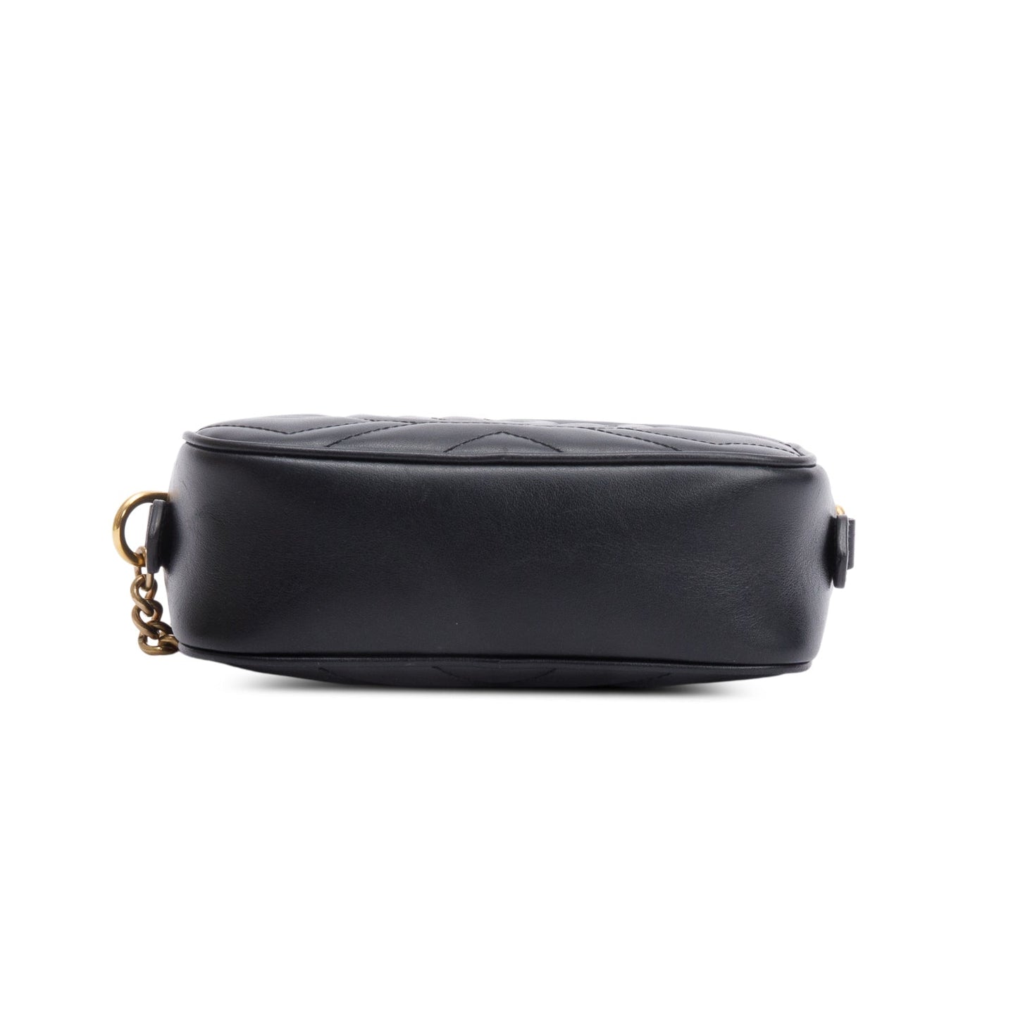 Gucci Black GG Marmont Matelasse Mini Camera Bag