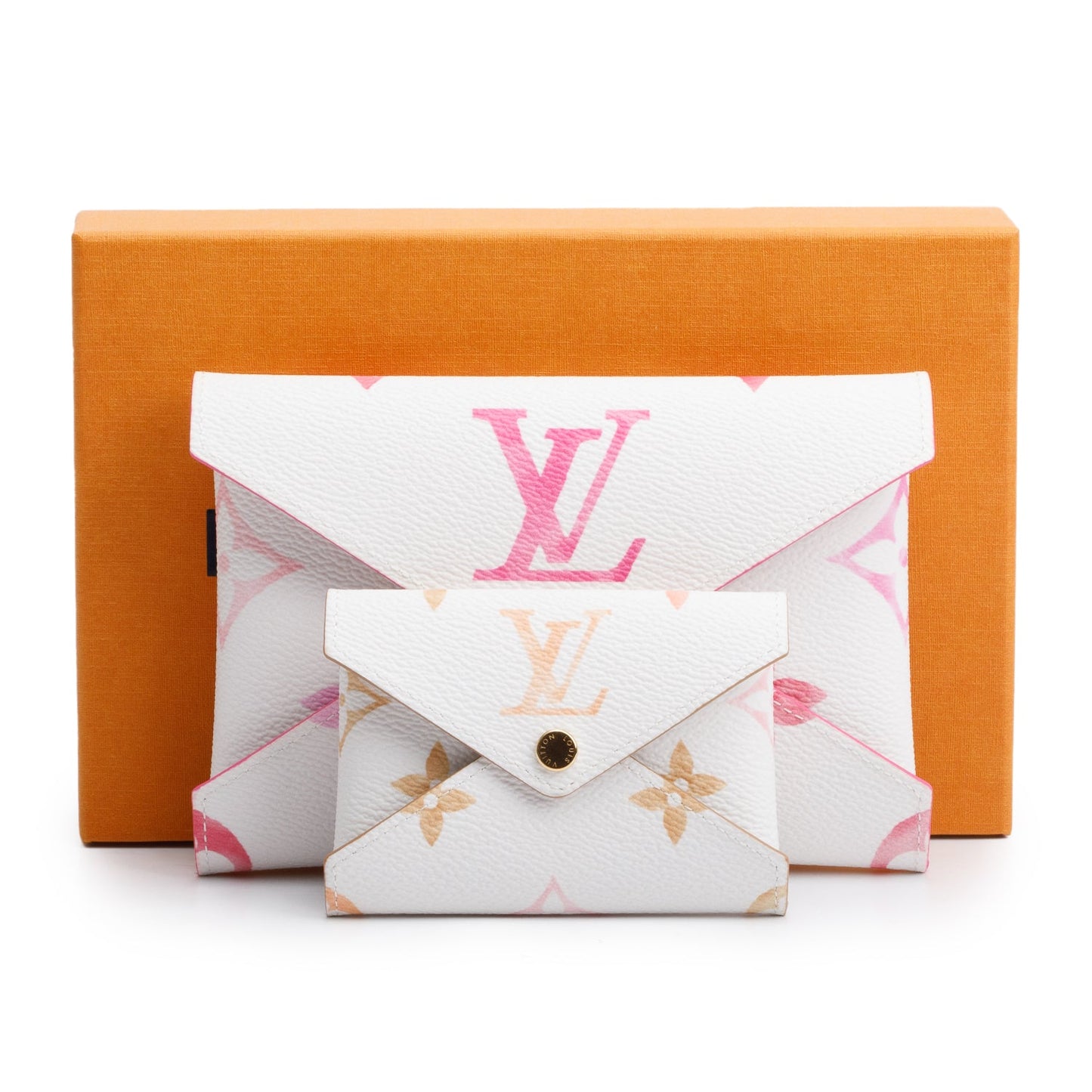 Louis Vuitton White/Pink Monogram By The Pool Kirigami Pochette MM & PM