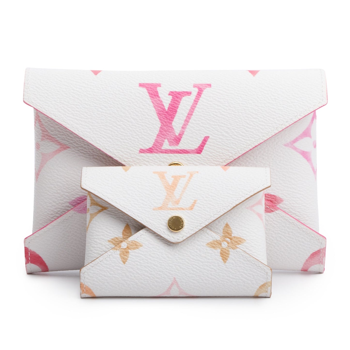 Louis Vuitton White/Pink Monogram By The Pool Kirigami Pochette MM & PM