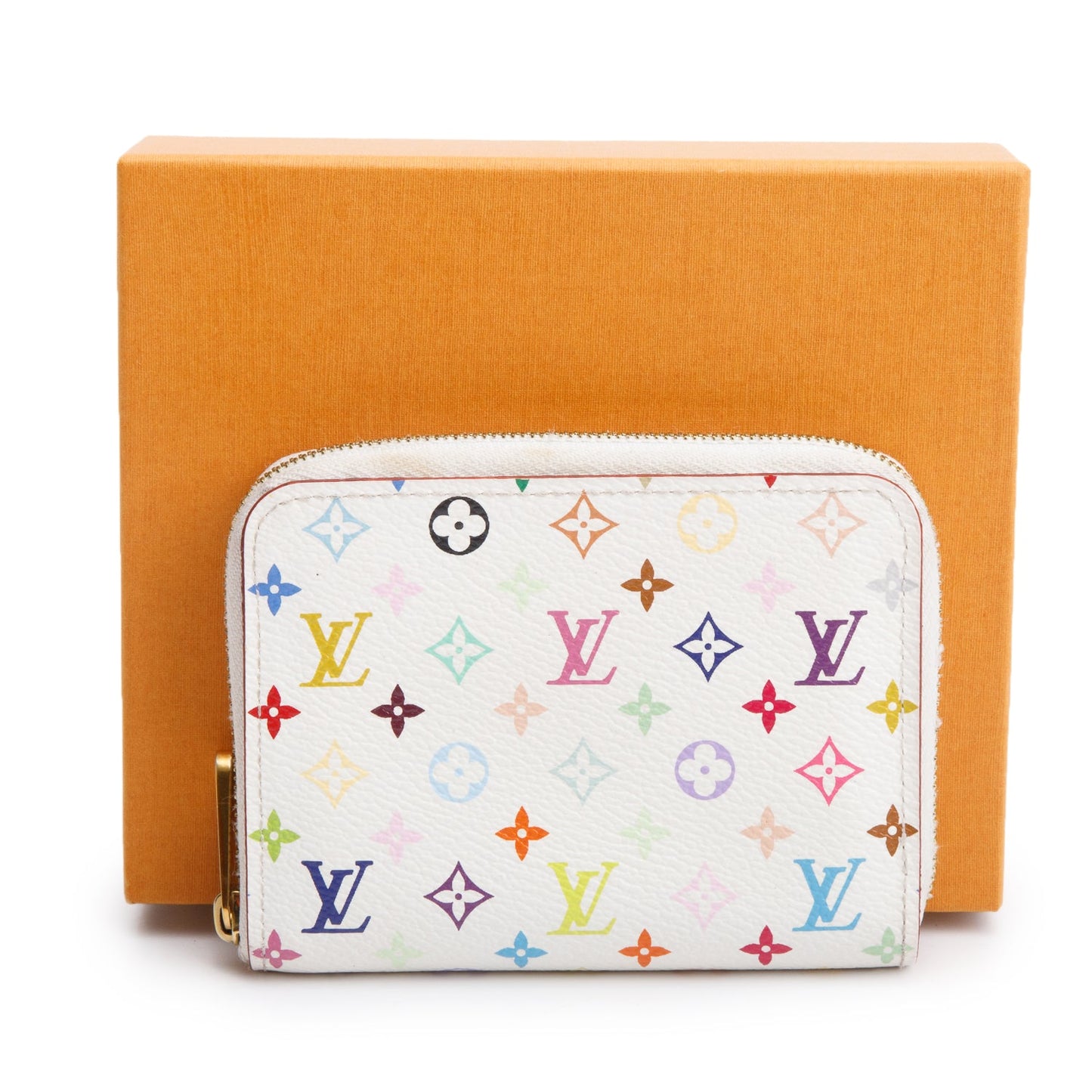 Louis Vuitton White Monogram Multicolore Zippy Coin Purse