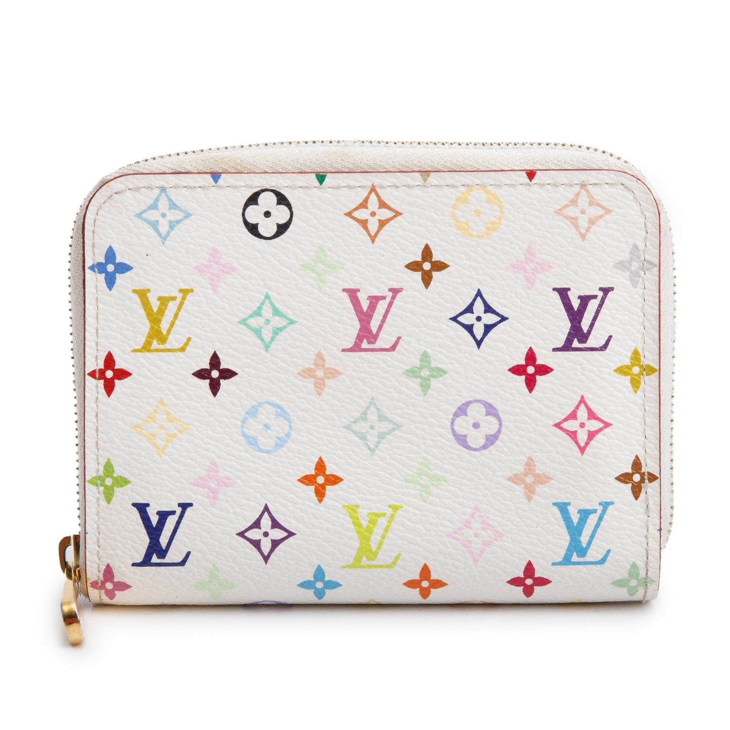 Louis Vuitton White Monogram Multicolore Zippy Coin Purse