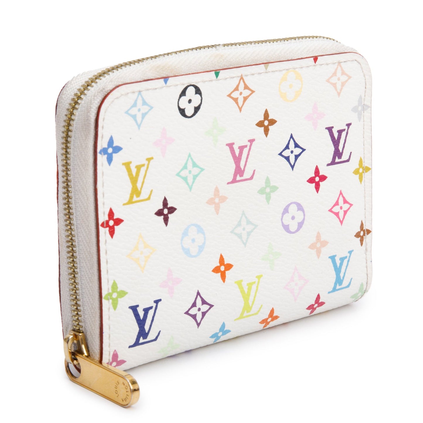 Louis Vuitton White Monogram Multicolore Zippy Coin Purse