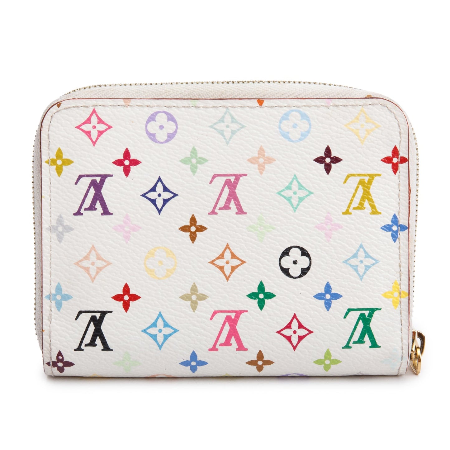 Louis Vuitton White Monogram Multicolore Zippy Coin Purse