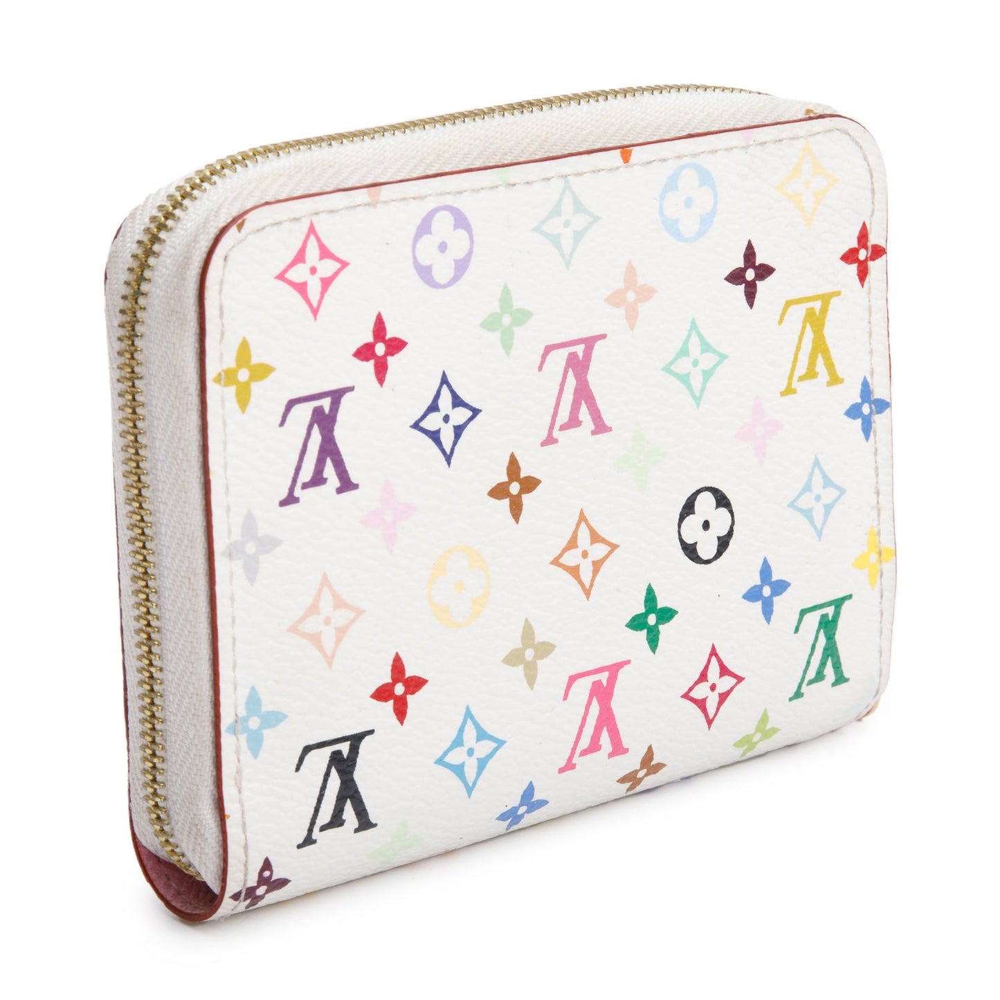 Louis Vuitton White Monogram Multicolore Zippy Coin Purse