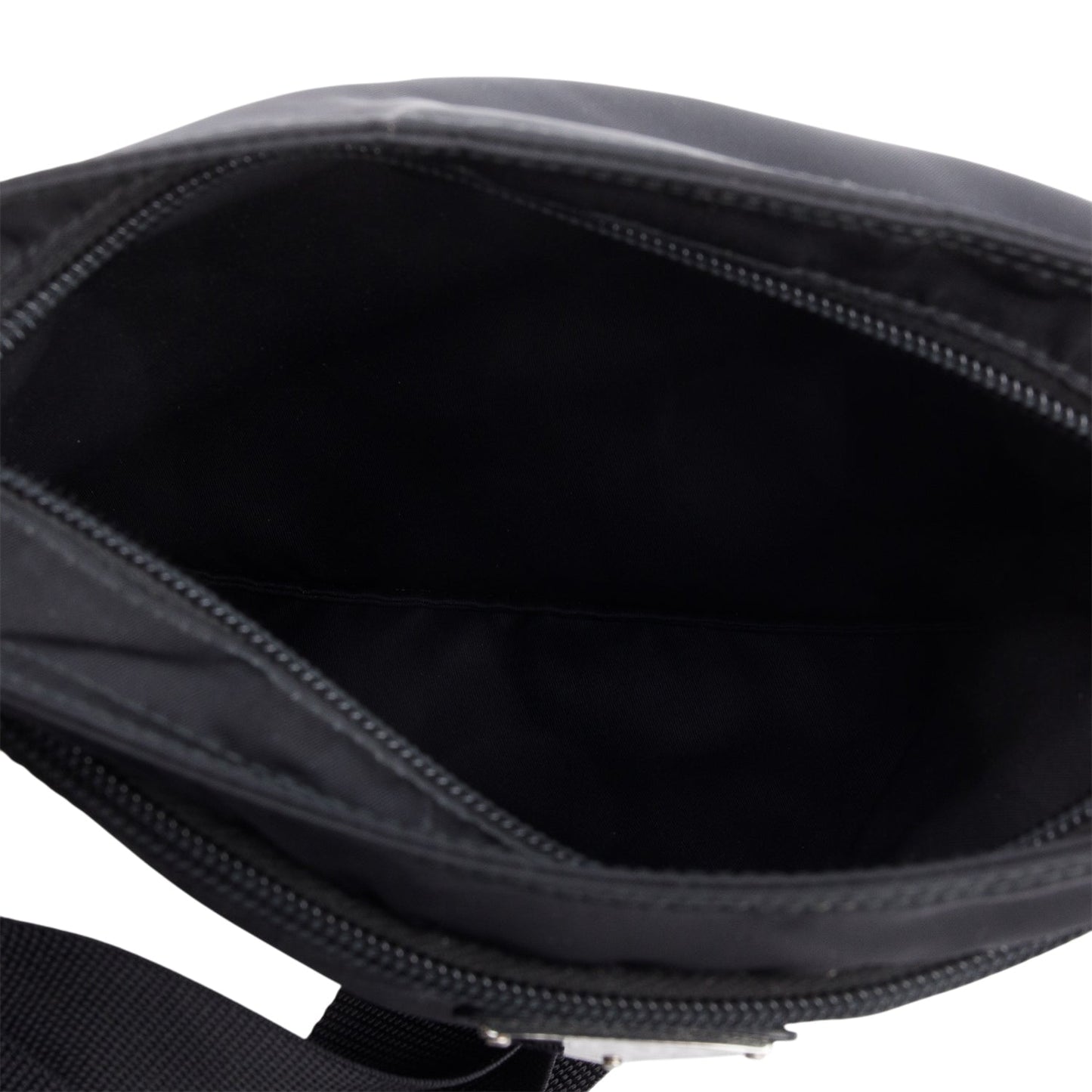 Prada Black Tessuto Nylon Vela Flat Messenger Bag
