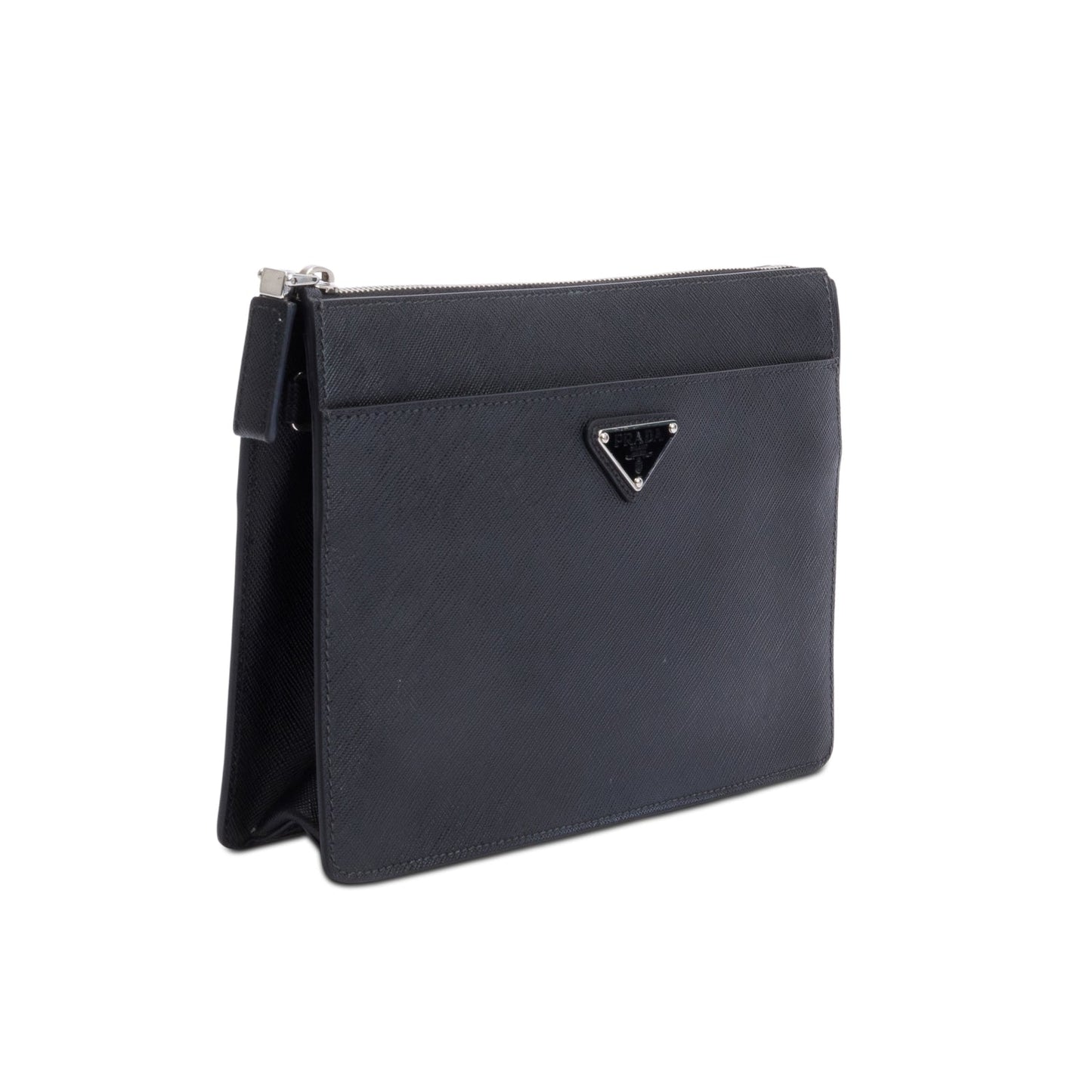 Prada Black Saffiano Leather Pouch
