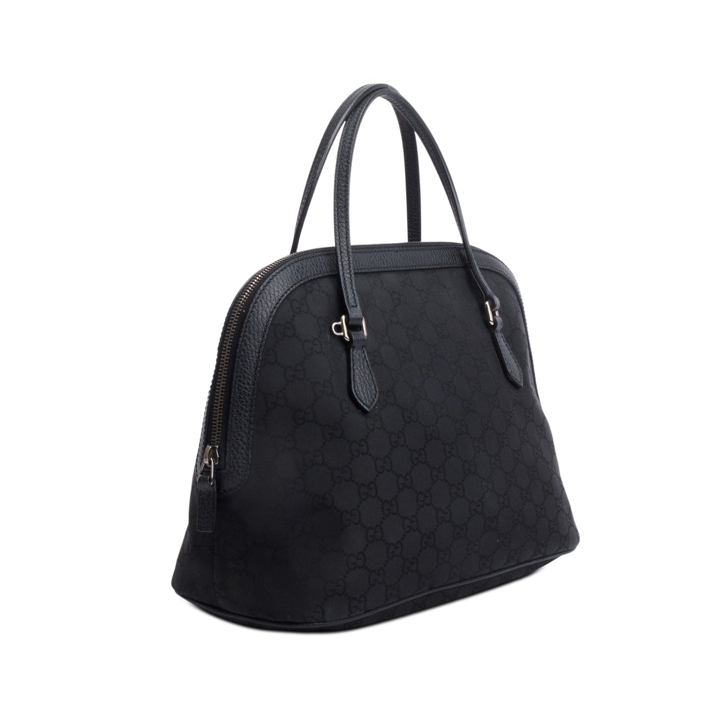 Gucci Black GG Canvas Dome Bag