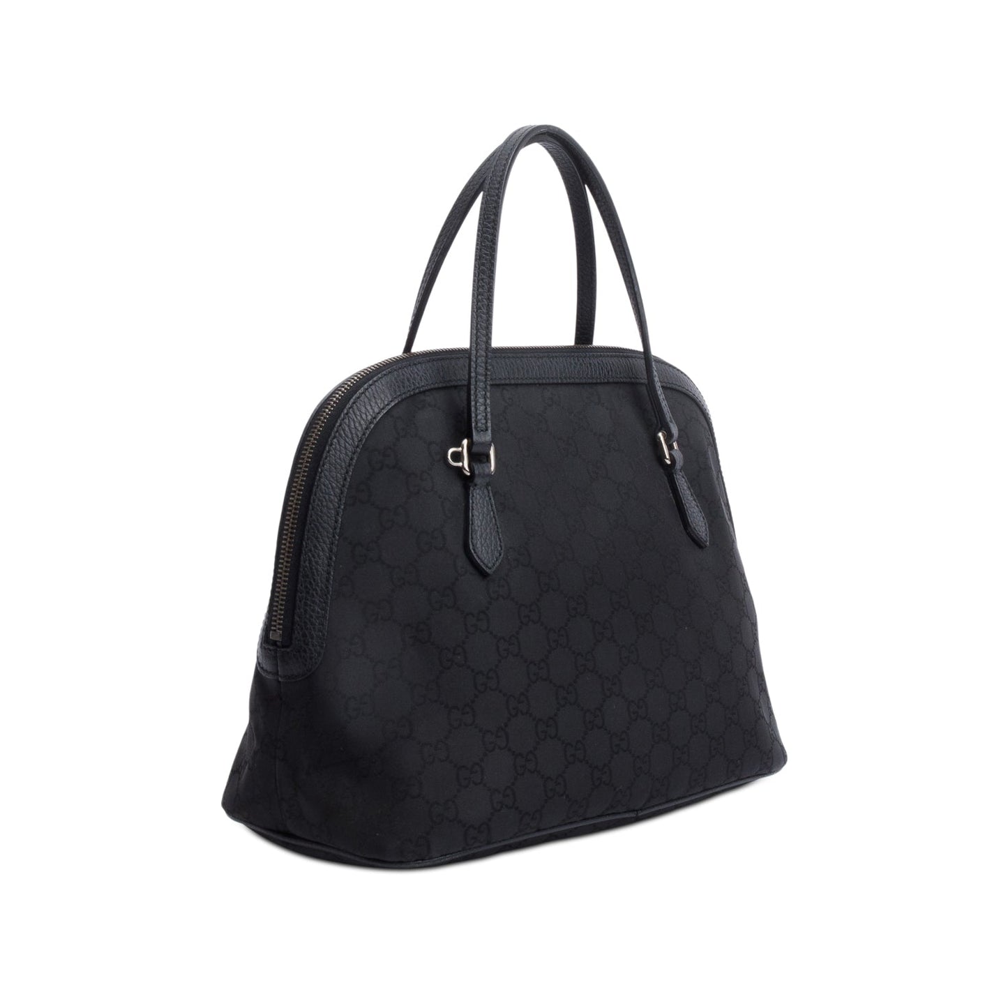 Gucci Black GG Canvas Dome Bag