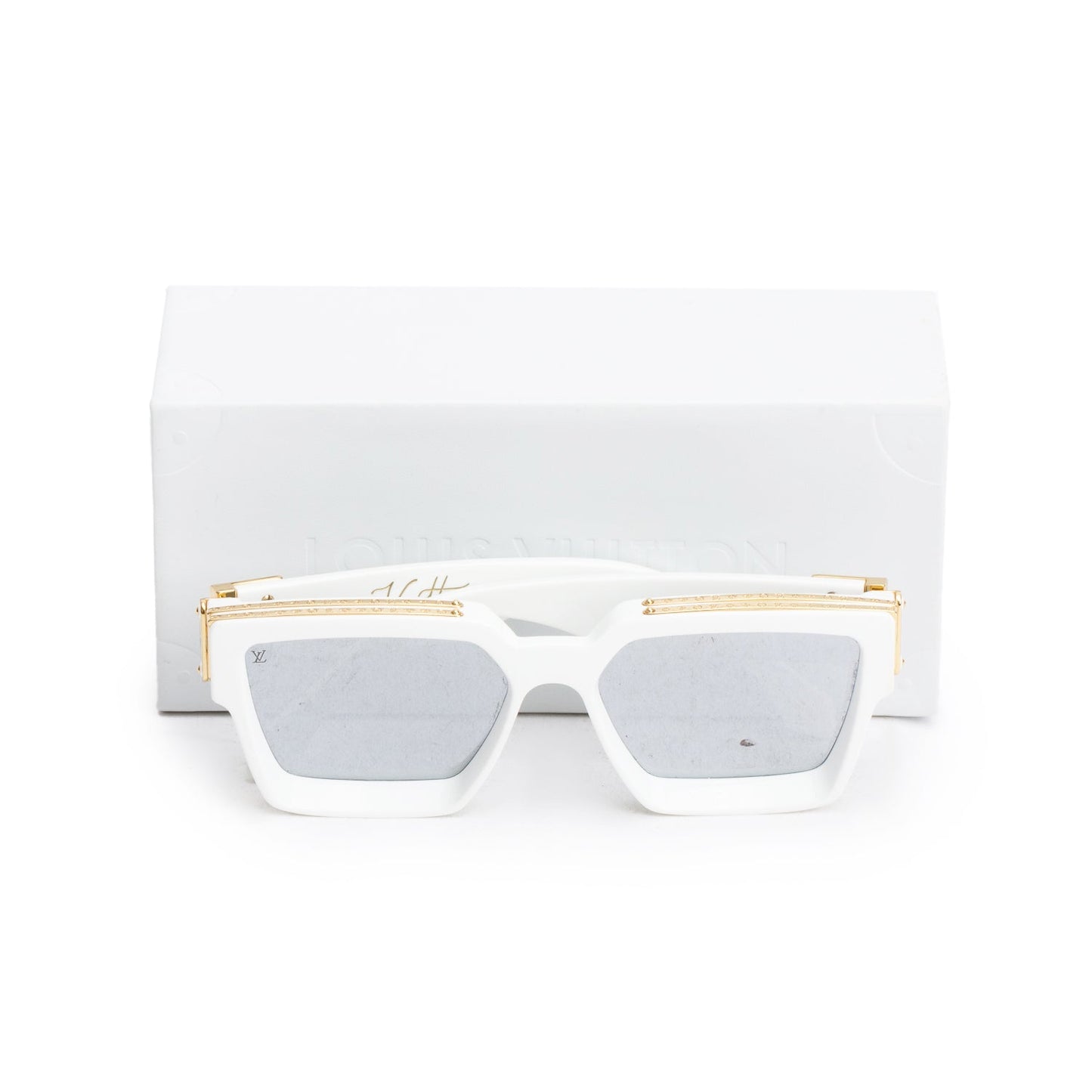 Louis Vuitton Z1166W White Acetate 1.1 Millionaires Sunglasses