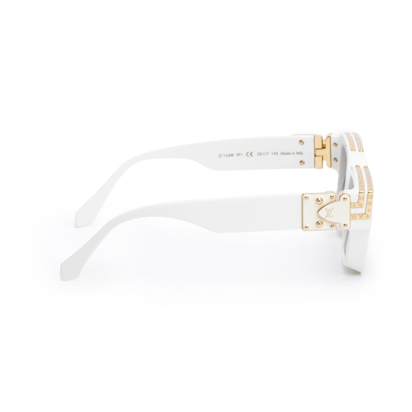 Louis Vuitton Z1166W White Acetate 1.1 Millionaires Sunglasses
