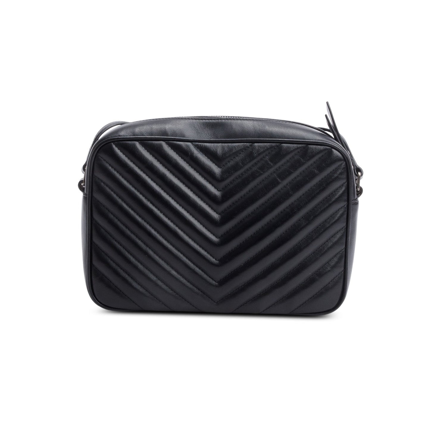 Saint Laurent Black Quilted Leather Lou Camera Bag