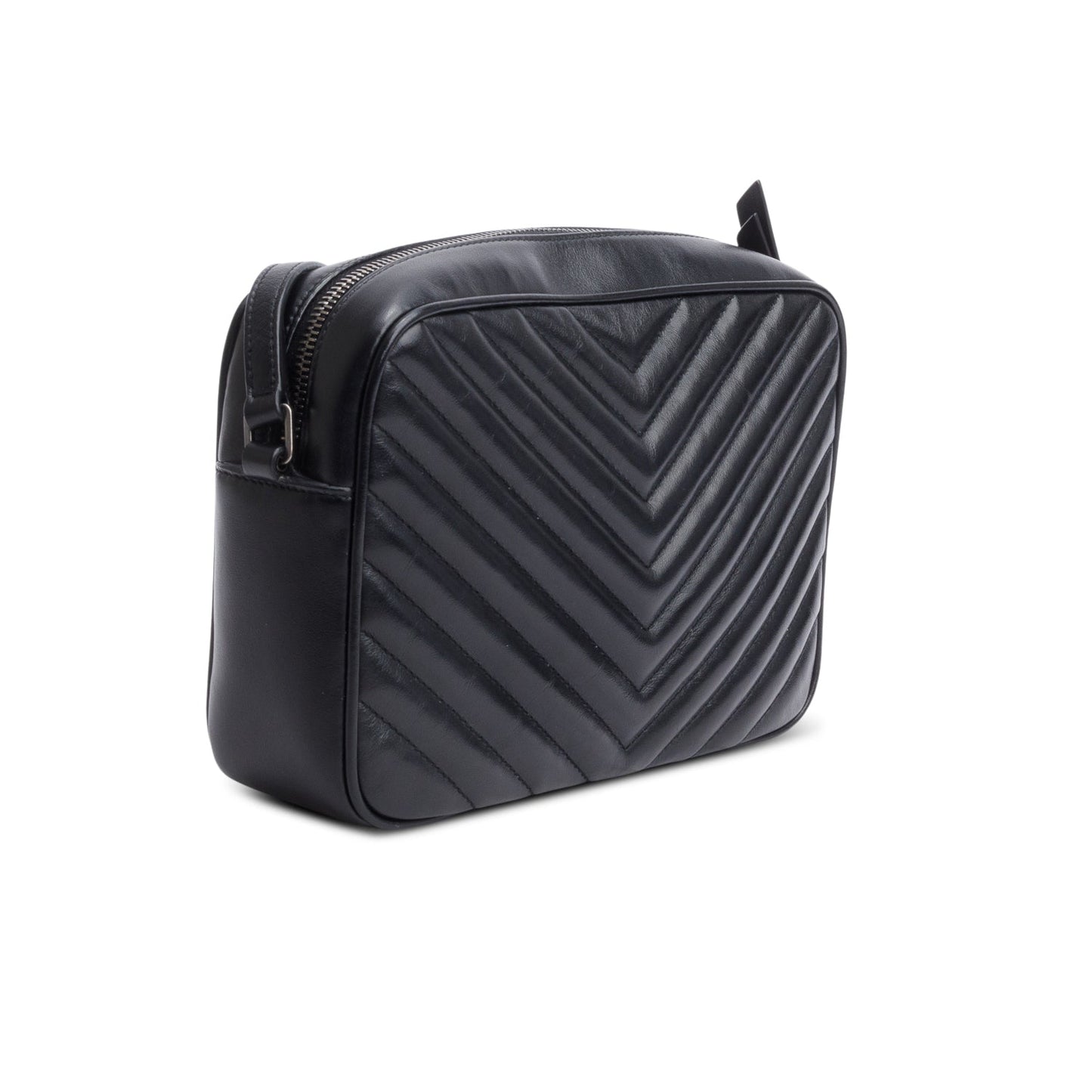 Saint Laurent Black Quilted Leather Lou Camera Bag